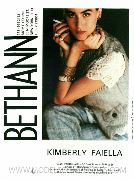 Kimberly Faiella, Bethann Mgmt. Comp Card