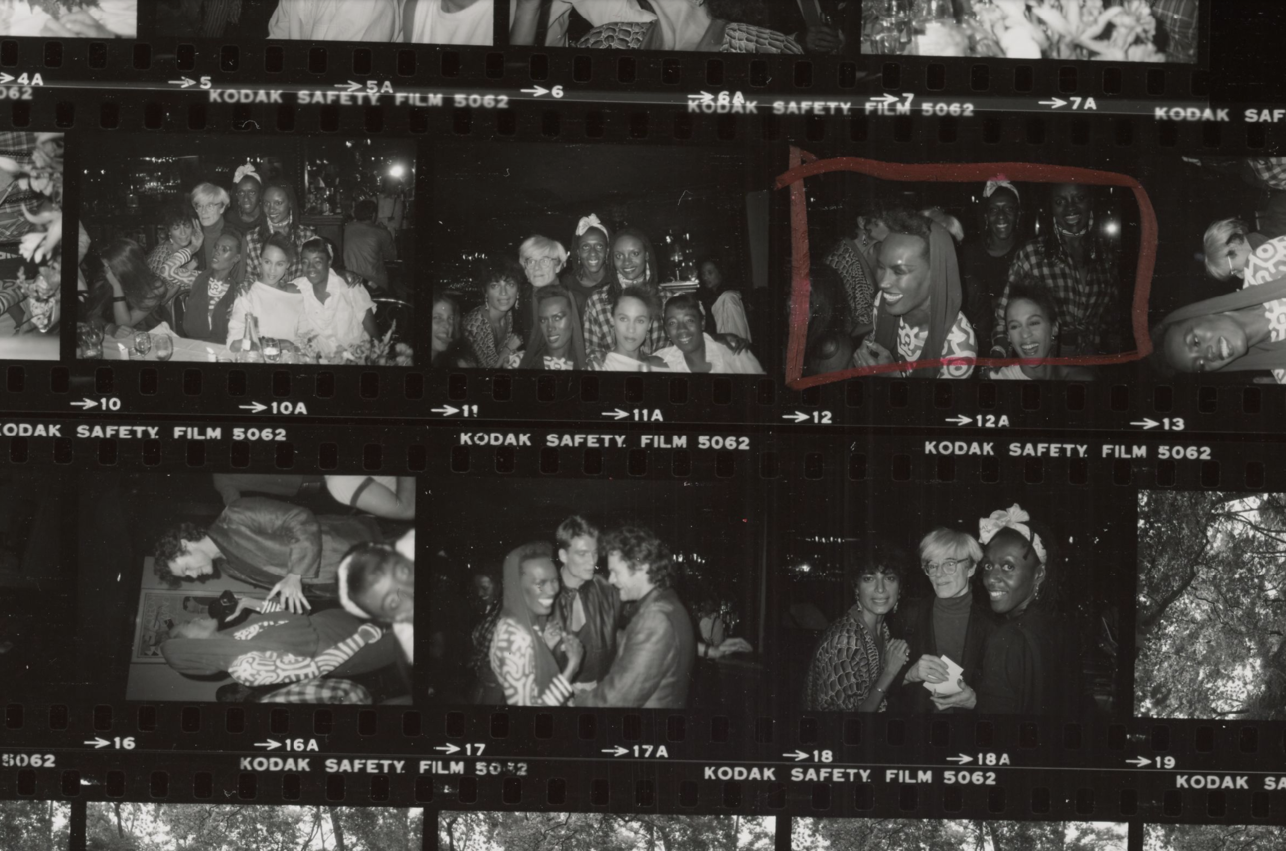 Andy Warhol Polaroids, Grace Jones' Dinner at Holbrook's, 1984