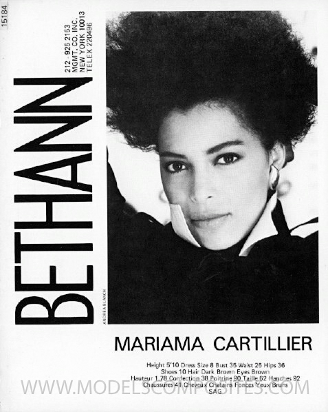 Mariama Cartillier, Bethann Mgmt. Comp Card