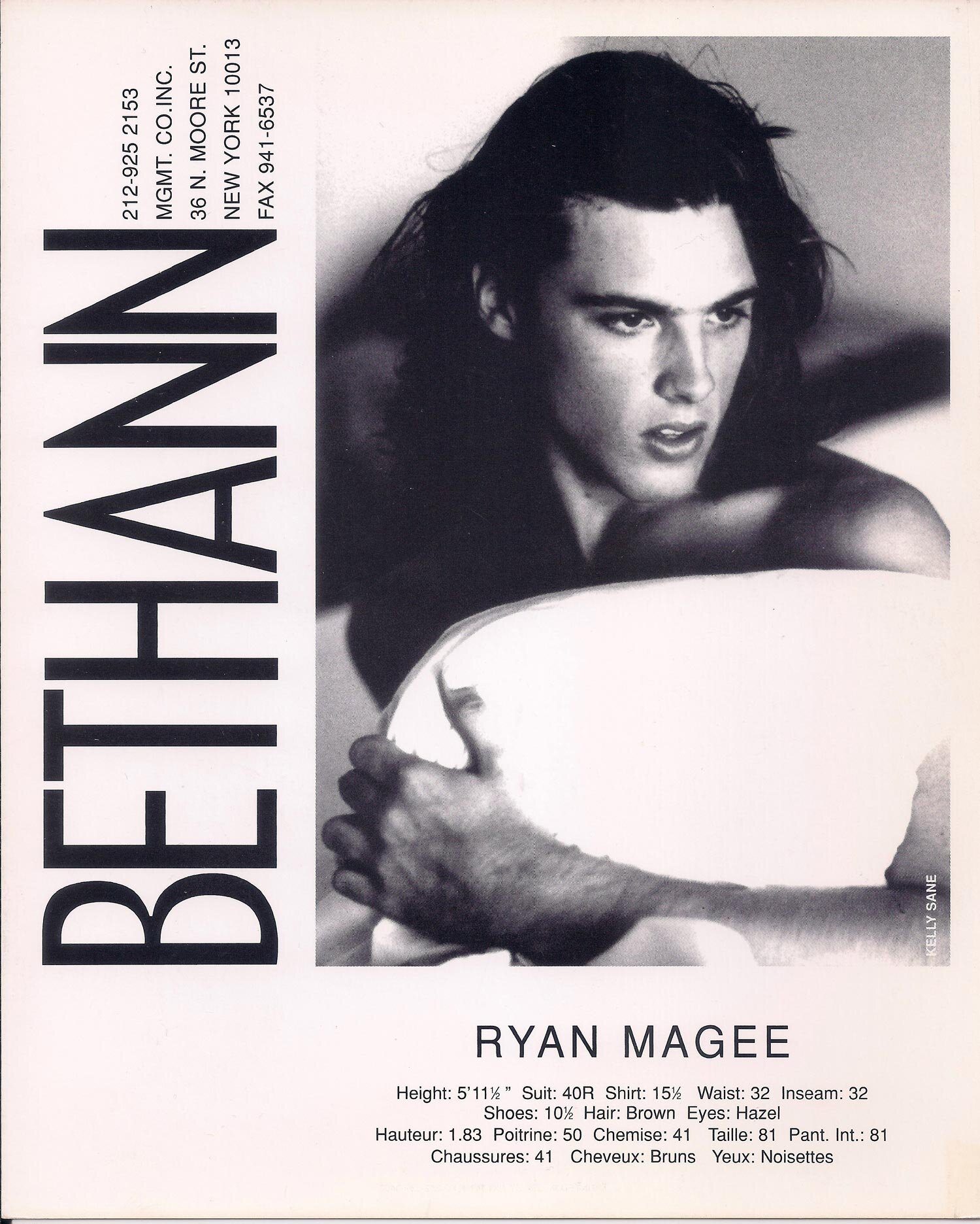 Ryan Magee, Bethann Mgmt. Comp Card