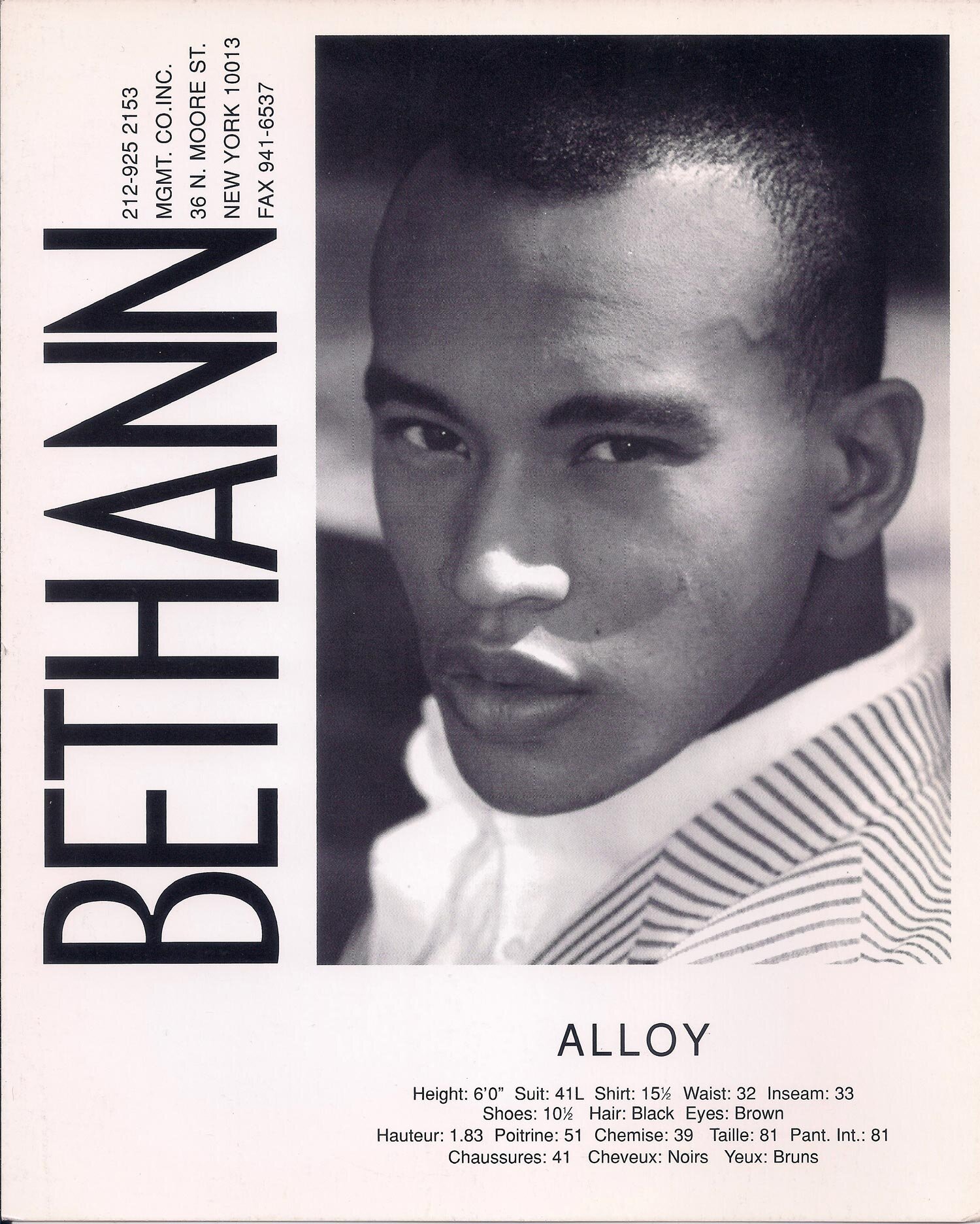 Alloy, Bethann Mgmt. Comp Card