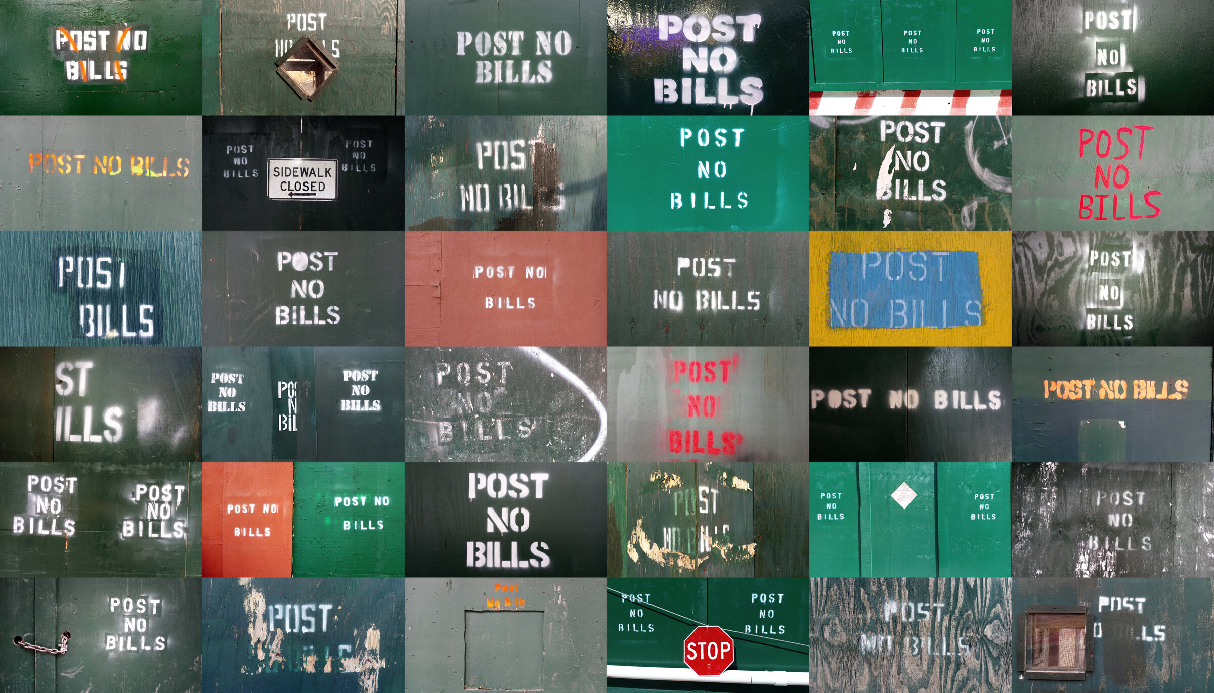 POST NO BILLS