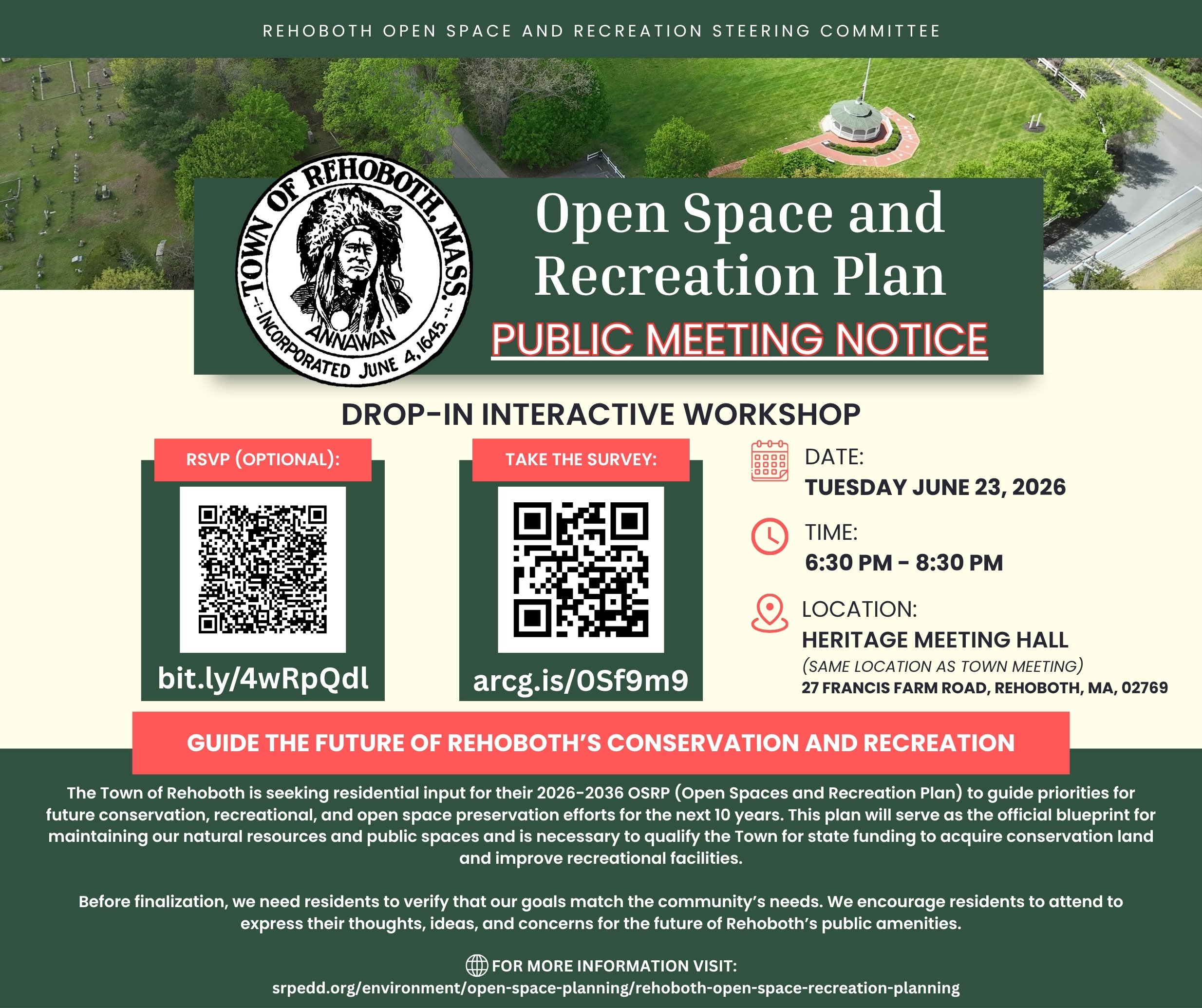 Open Space and Recreation Plan Public Meeting