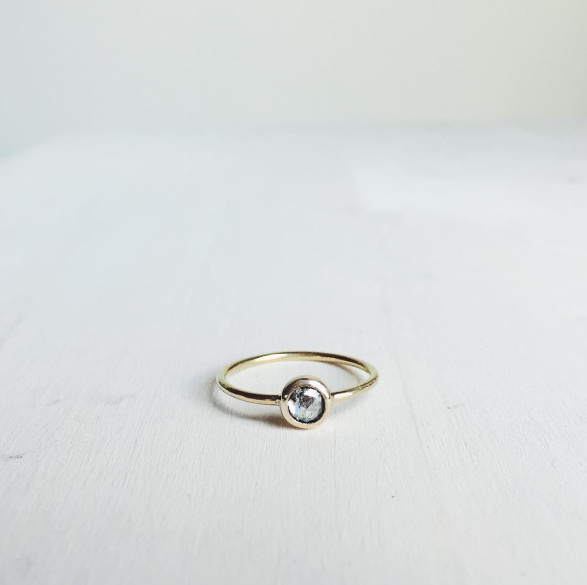 Grey Diamond Ring