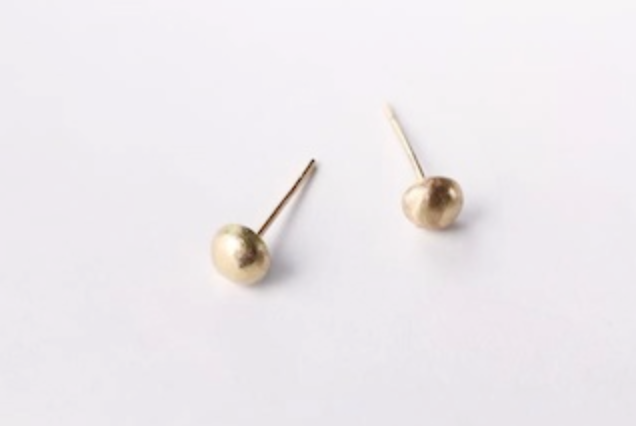 Large Gold Sphere Earrings