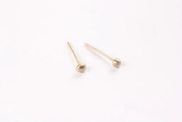 Small Sphere Gold Earrings