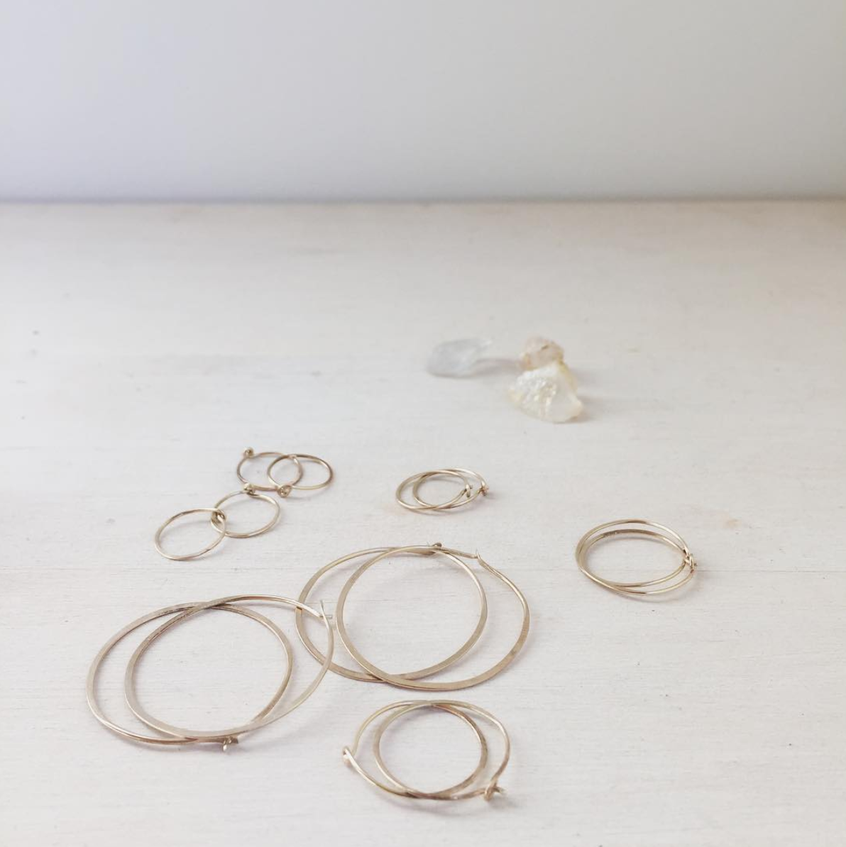 Large Gold Hoop Earrings