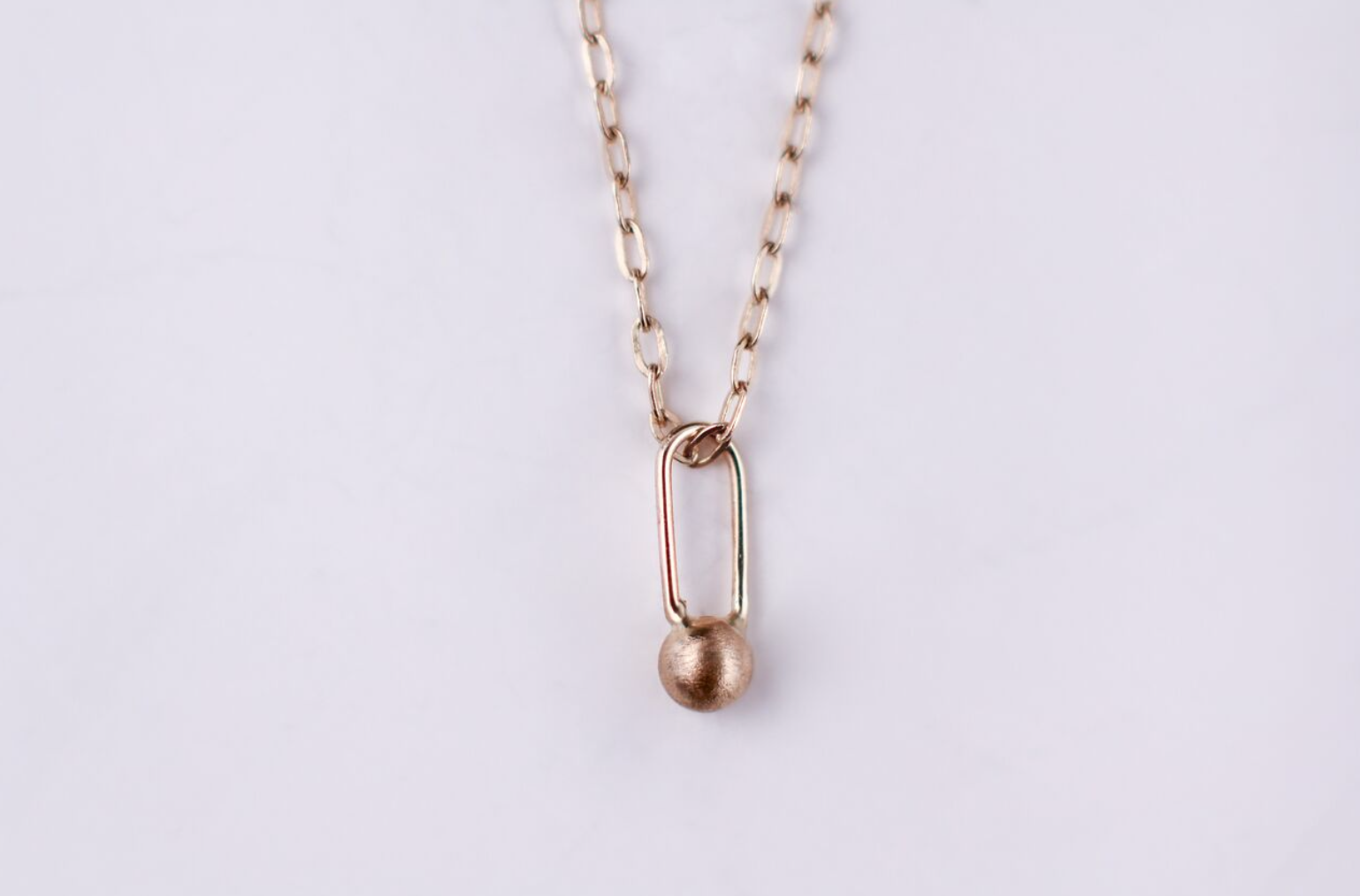 Gold Small Sphere Necklace