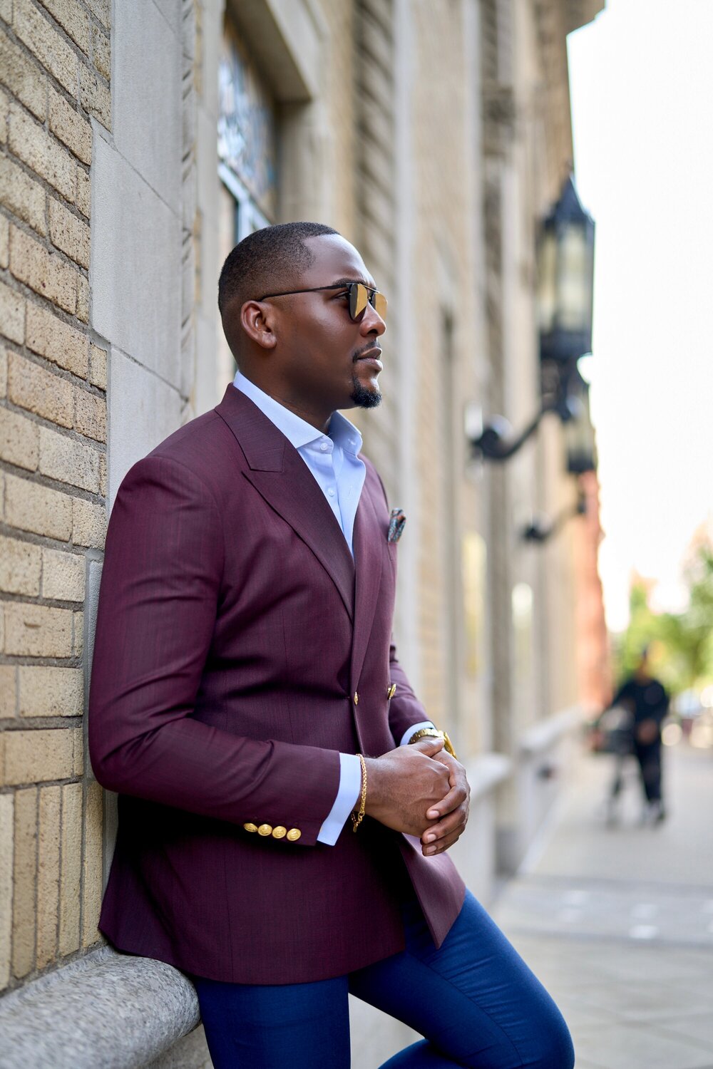 Men's fashion burgundy blazer sale
