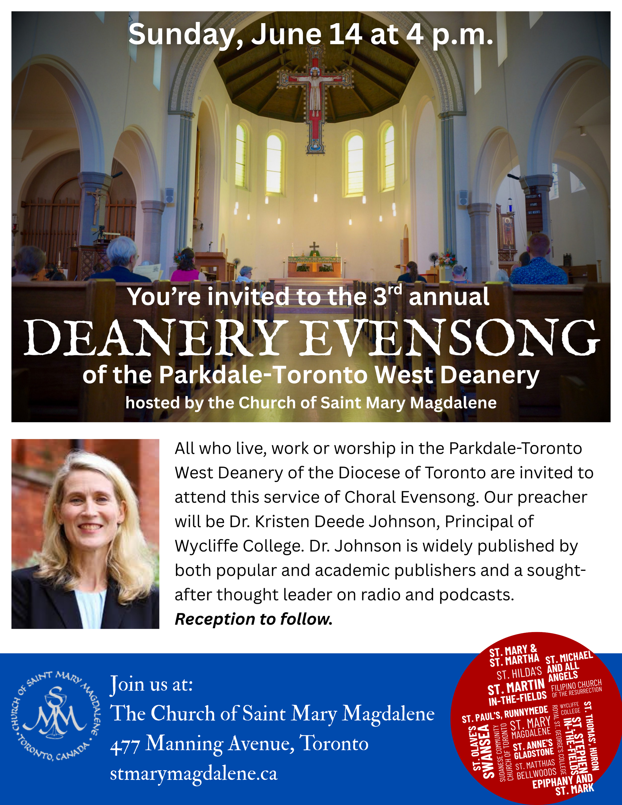 Third Annual Deanery Evensong   - 14 June 2026
