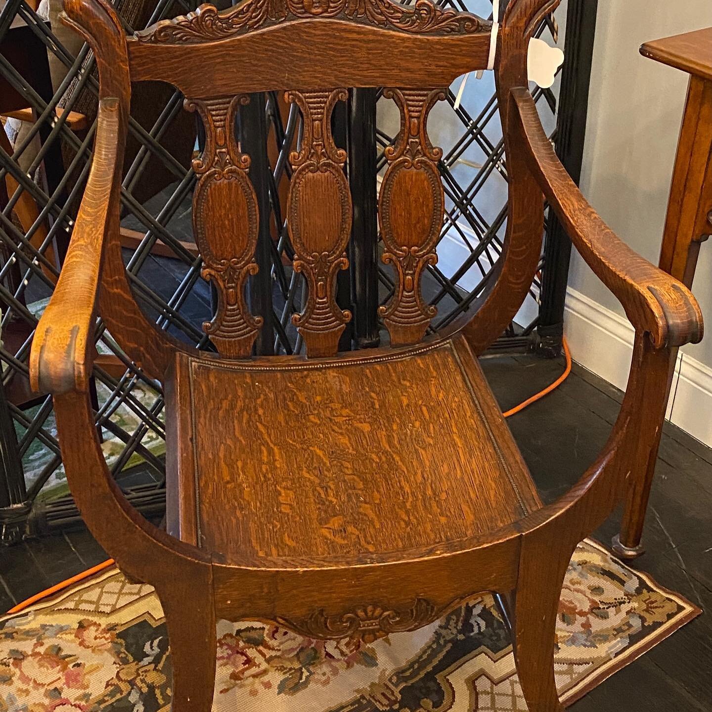 A couple of cool carved accent chairs that will feel at home anywhere.