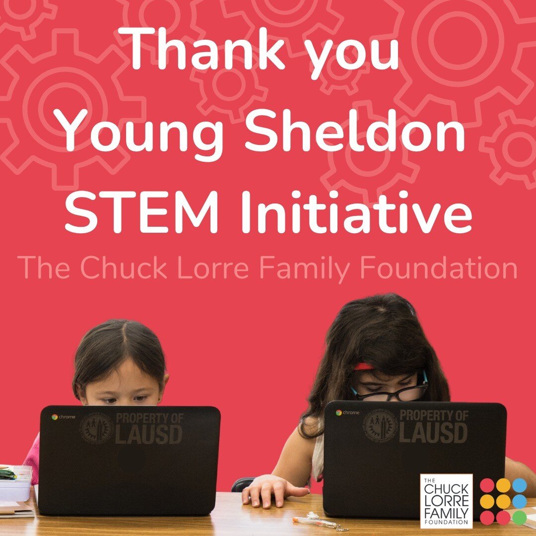 9 Dots is proud to partner with The Chuck Lorre Family Foundation Young Sheldon STEM Initiative again this year! With the generous support of The Chuck Lorre Family Foundation Young Sheldon STEM Initiative, our Title I elementary school partners will