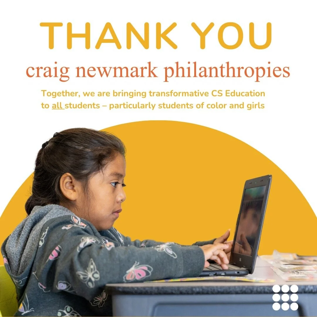We are excited to announce that we are partnering with Craig Newmark Philanthropies again this year as we work together to provide more equitable CS learning opportunities!

Since founding the classifieds ad site craigslist, @craignewmark has dedicat