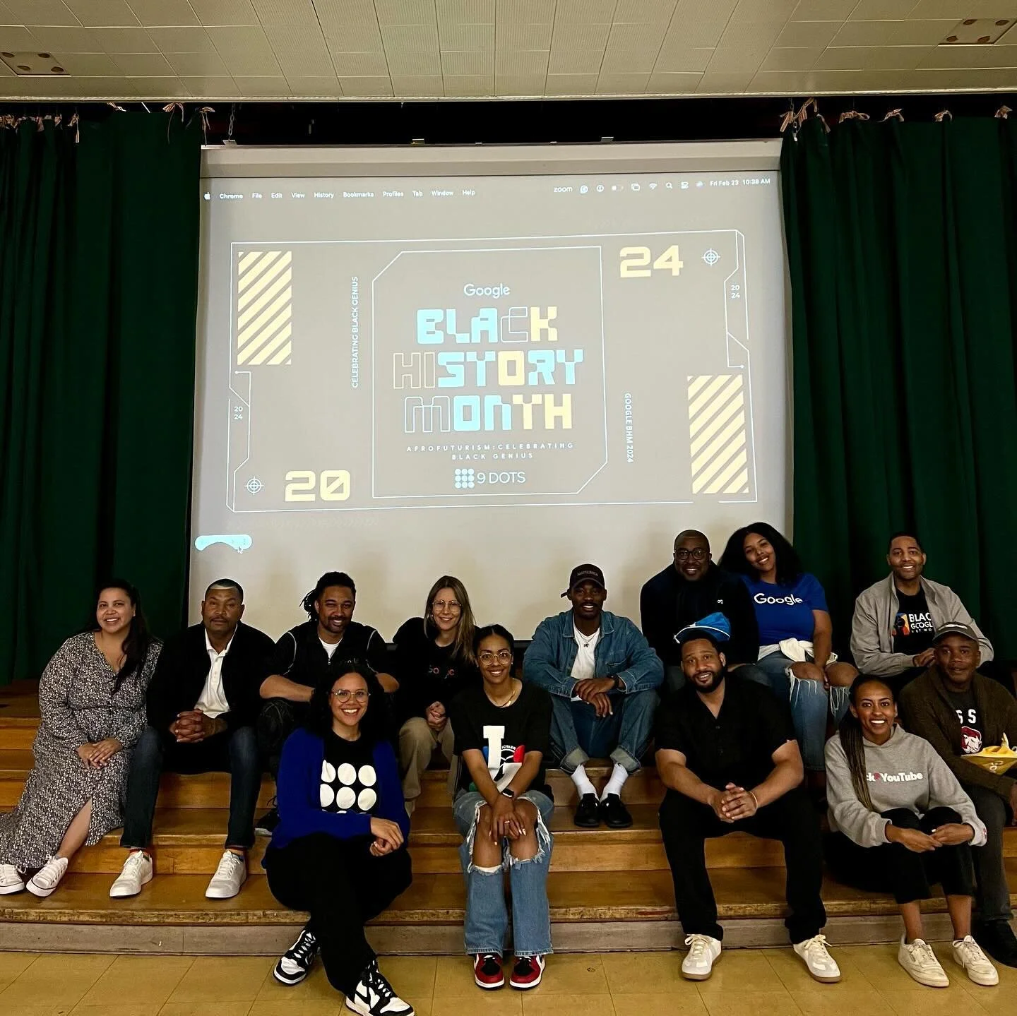 Today we celebrated Black History Month in collaboration with @google at Kelly Elementary School in @comptonunified. Over 250 students gathered to gain insights from 11 Googlers regarding their positions at one of the globe&rsquo;s leading companies.