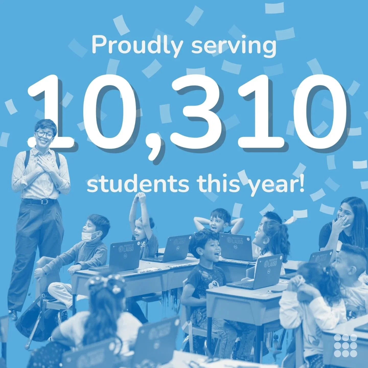 We are thrilled to share for the first time, 9 Dots has surpassed a reach of 10,000 students! 🎉
Join us in celebrating this incredible achievement!

This would not be possible without the help of our 465 teachers and 36 administrators. Here's to our