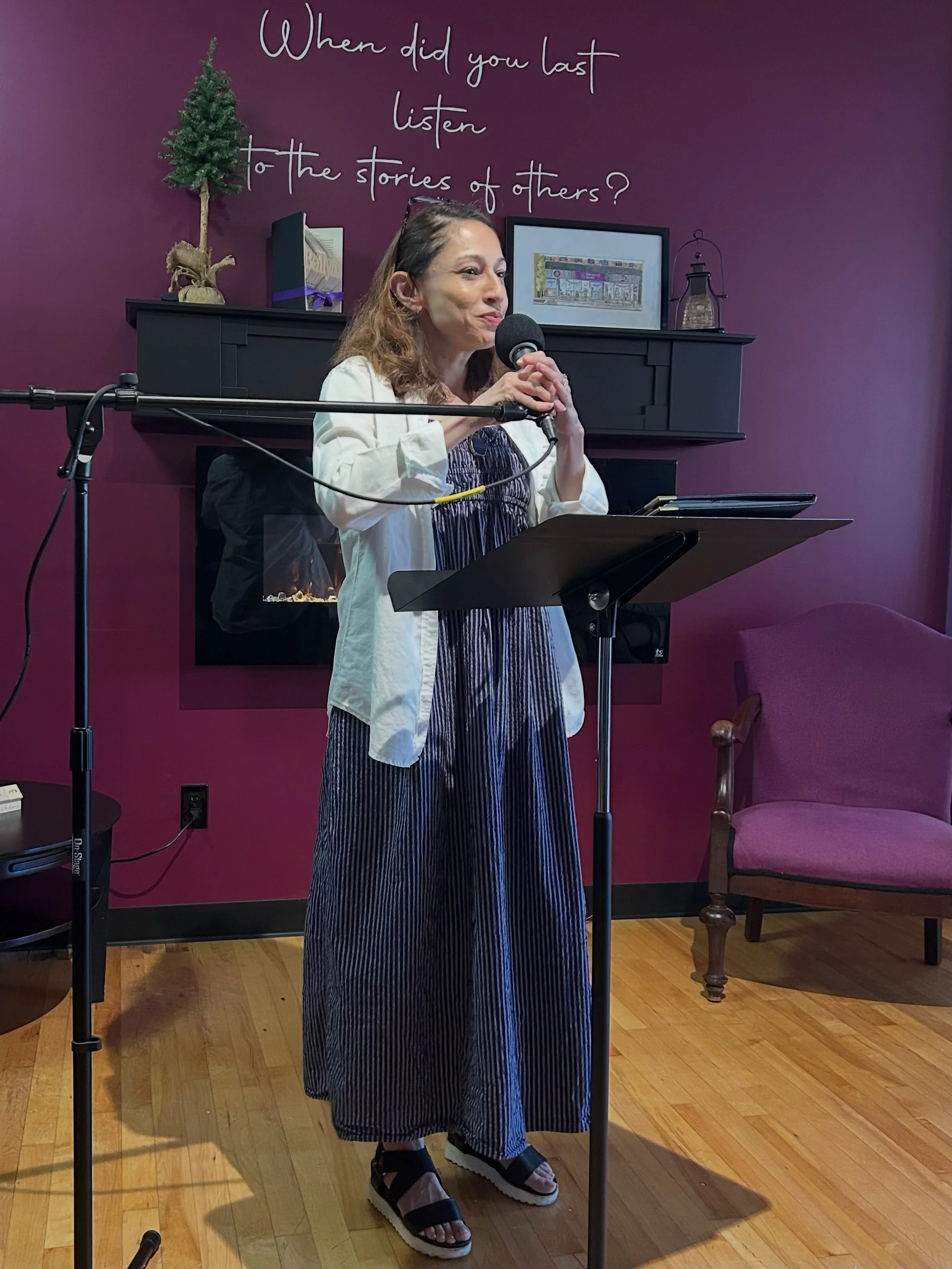 It was so meaningful to be able to share my new book Sweet Geometry with the supportive and uplifting community at @almacollegemfa with amazing faculty, students, and friends and to be able to have conversations about some of the writerly topics that