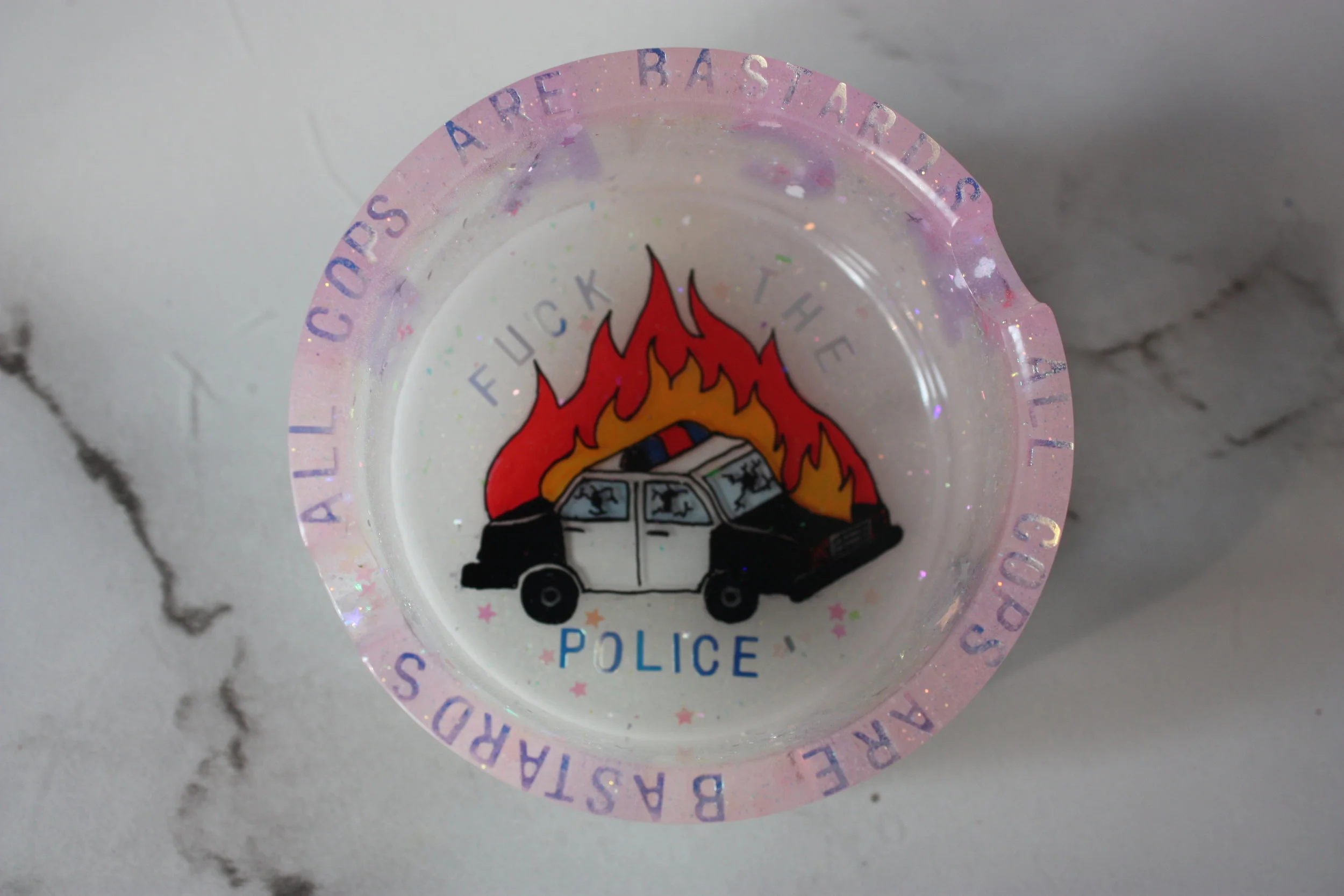 CUSTOM GLOW IN THE DARK ASHTRAY