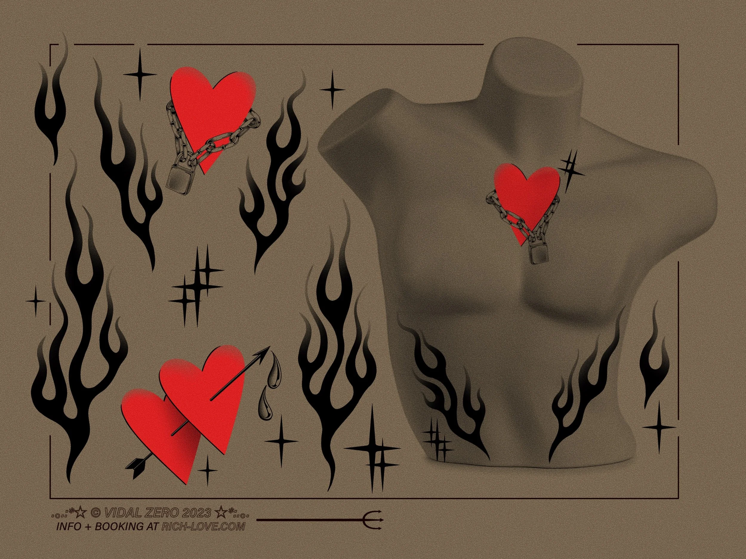 🔥❤️‍🔥⛓️🔒✨