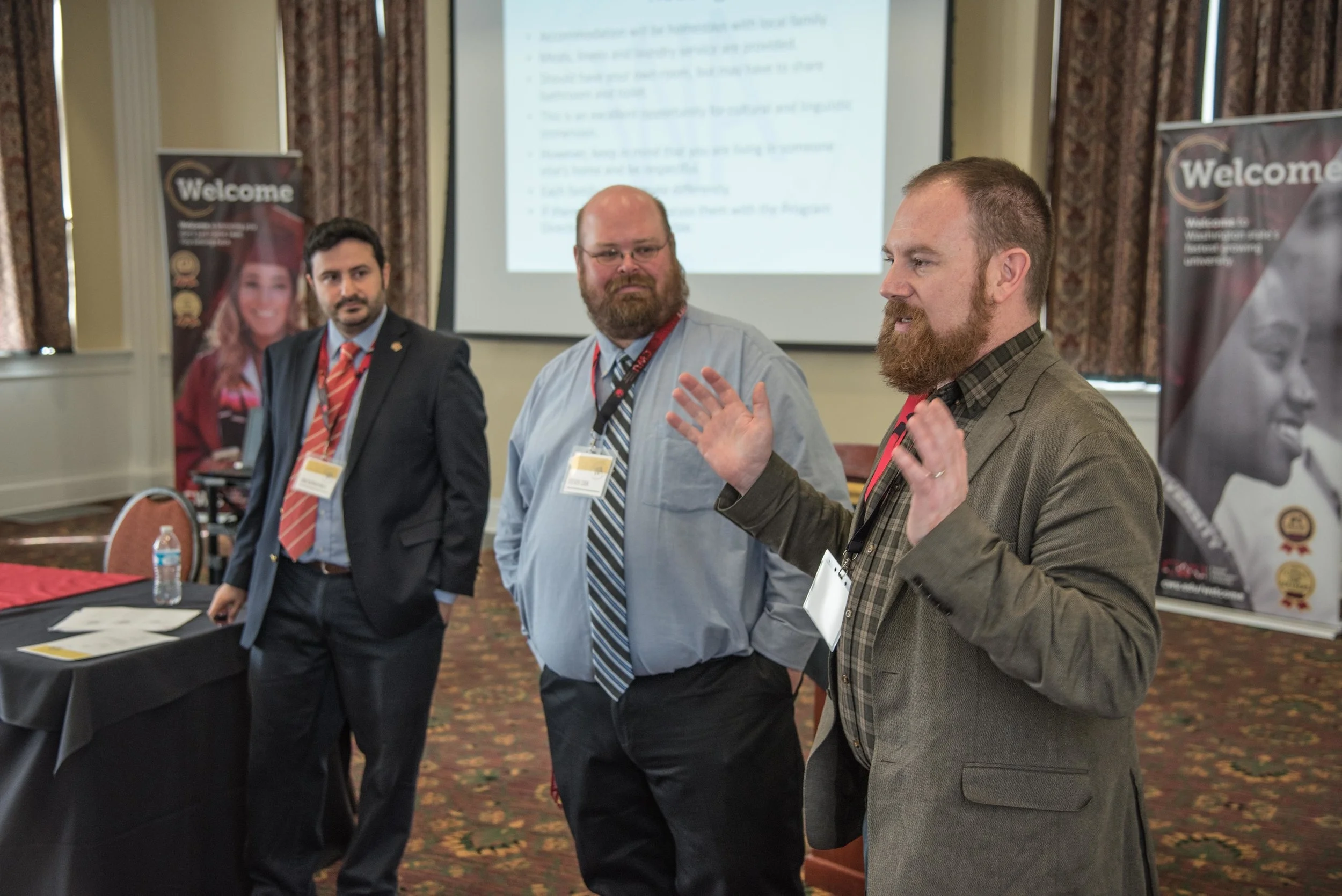 CWU Staff, Leaders on Washington World Fellows program, introduce themselves