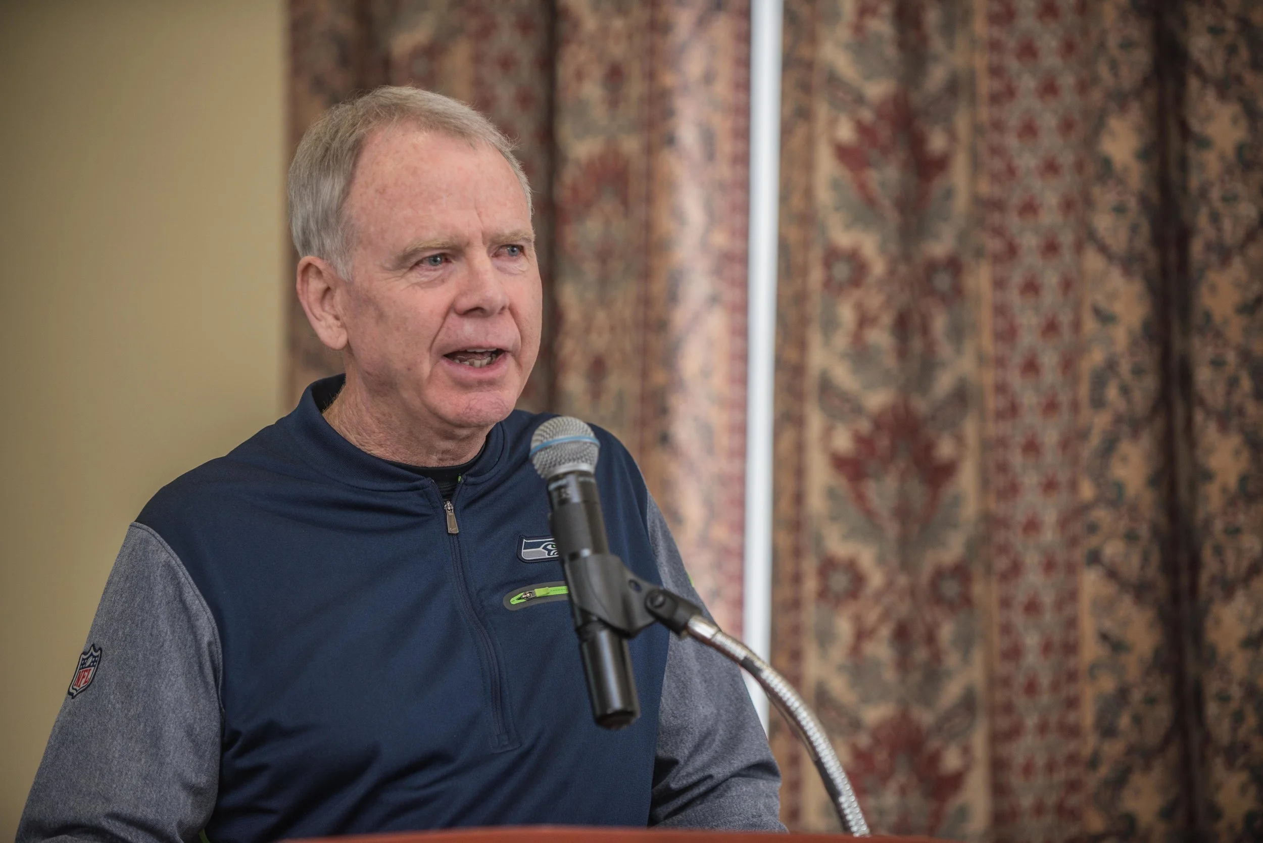Mike Flood, Seahawks VP of Community Outreach, Welcome Day speech