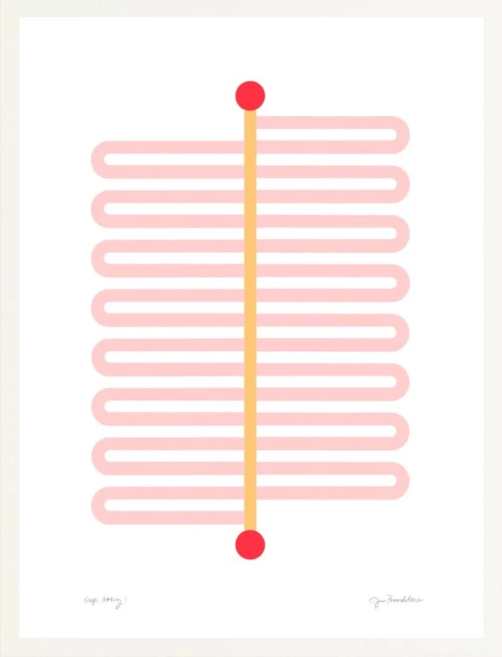 Keep-Going-1-Pink-Red-Straw-White-Gallery-Frame-Jessica-Poundstone.jpg