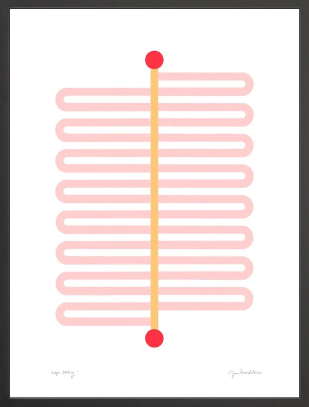 Keep-Going-1-Pink-Red-Straw-Black-Gallery-Frame-Jessica-Poundstone.jpg