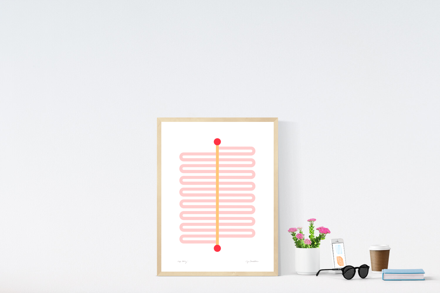 Keep-Going-1-in-Pink-Marigold-Crimson-with-White-Frame.png