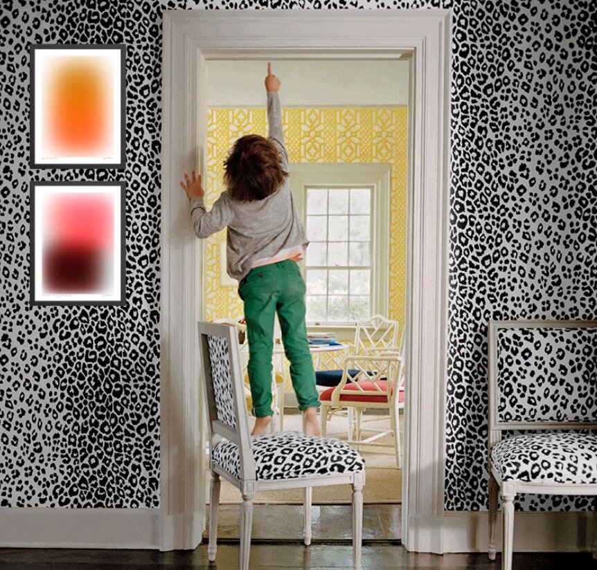 Jessica Poundstone Artwork On Schumacher's Iconic Leopard Wallpaper! —  Jessica Poundstone