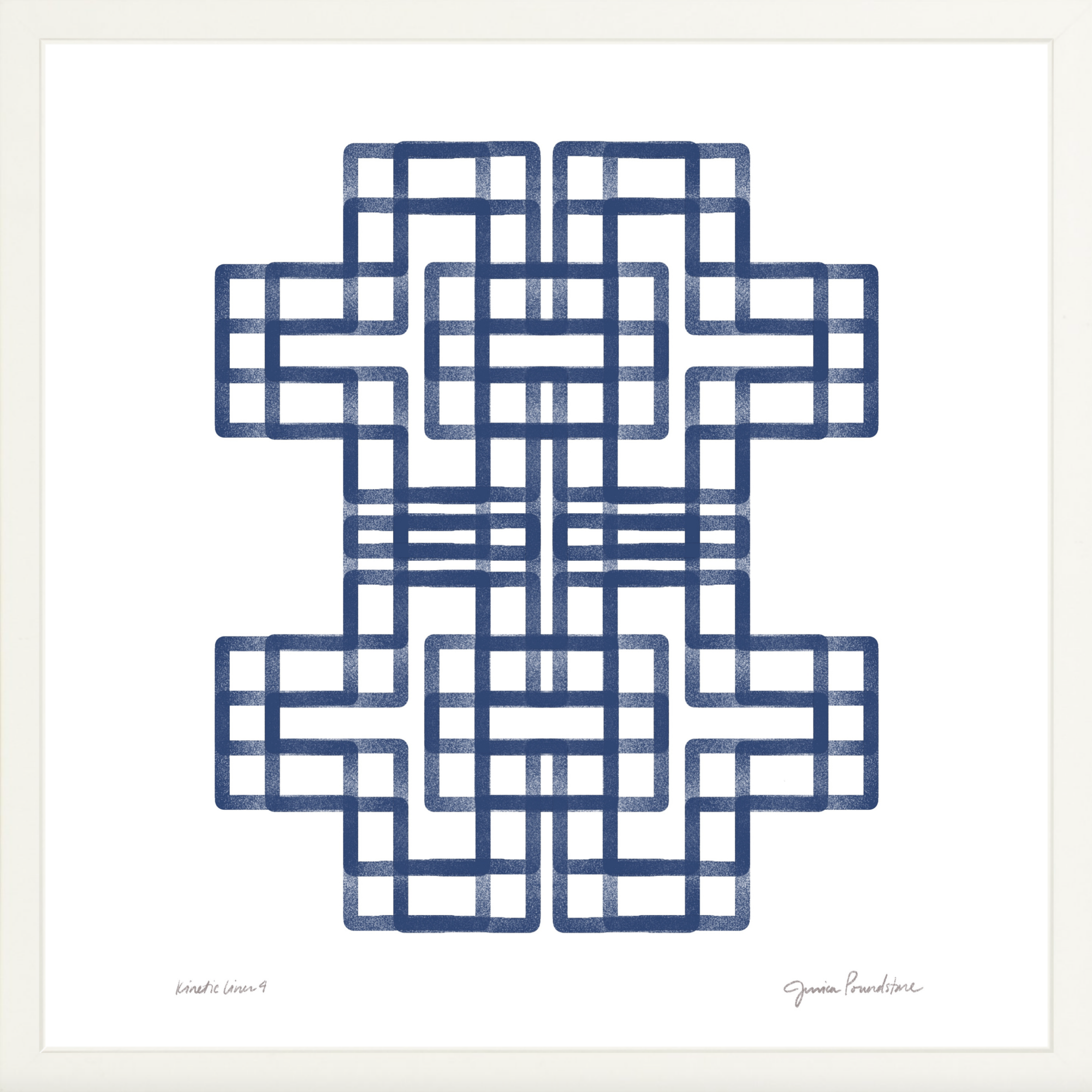 Kinetic Lines 4 - White Gallery Frame - Jessica Poundstone.png