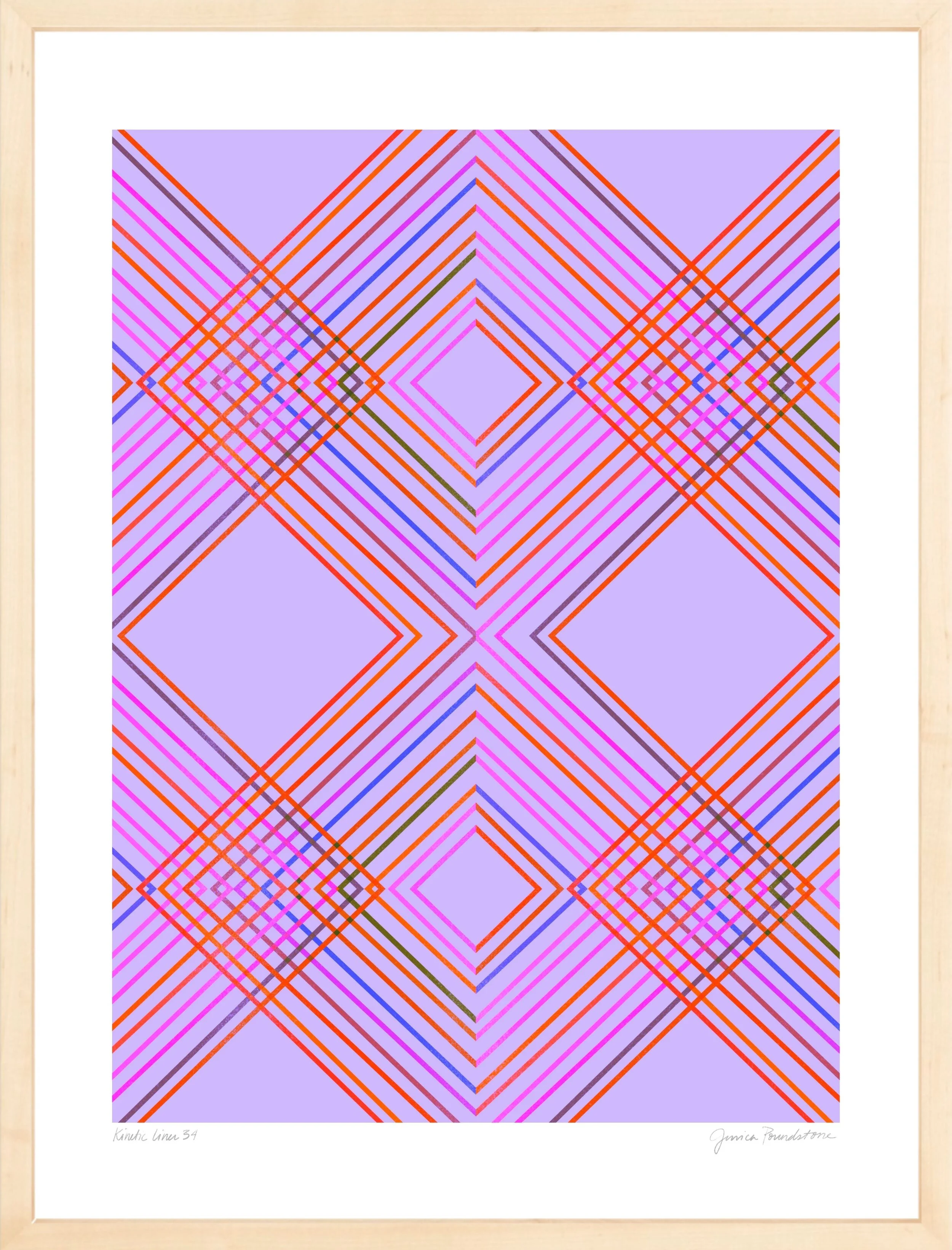 Kinetic Lines 34 - Jessica Poundstone - Natural Wood Frame.jpg