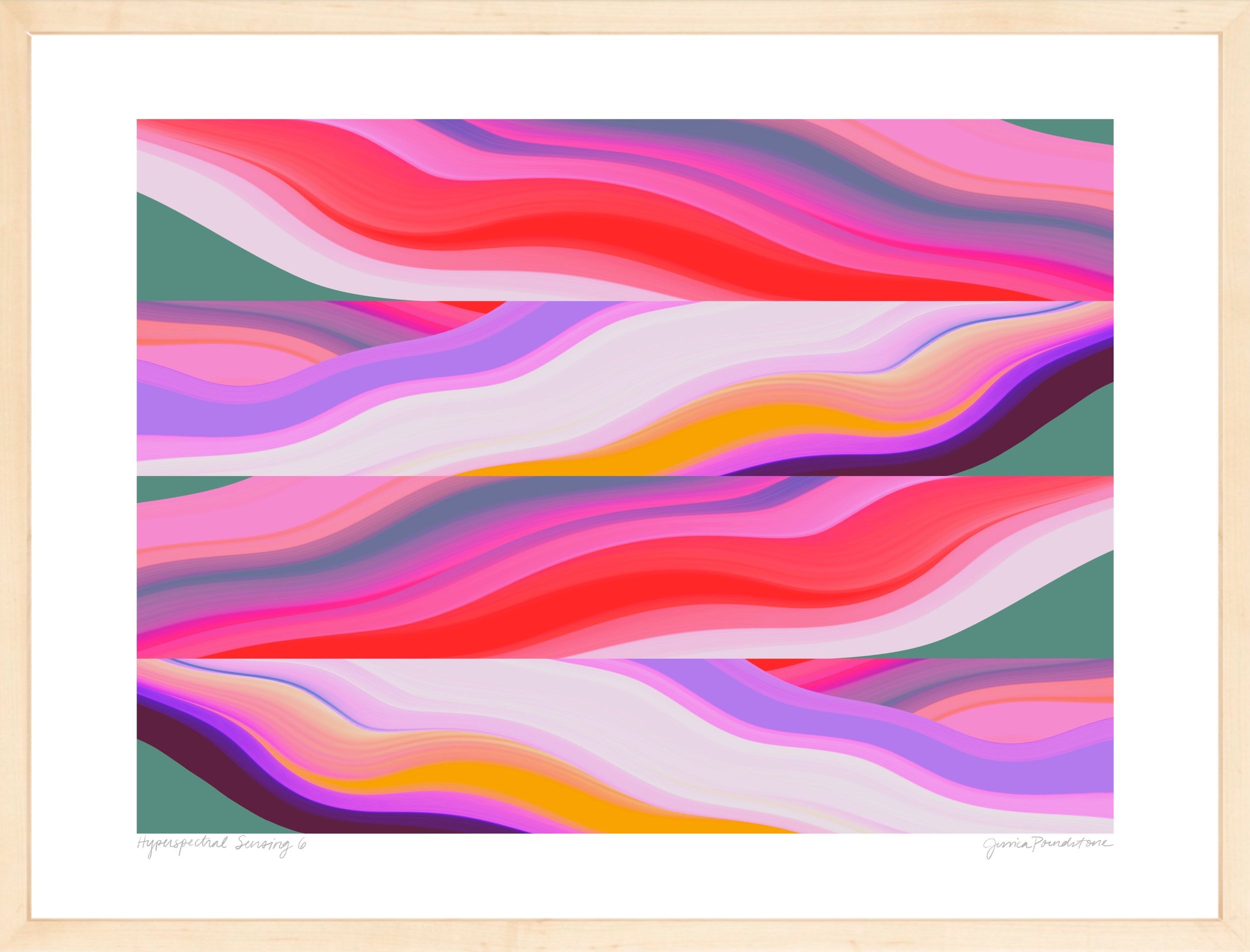 Hyperspectral Sensing 6 - Natural Wood Frame - Jessica Poundstone.jpg