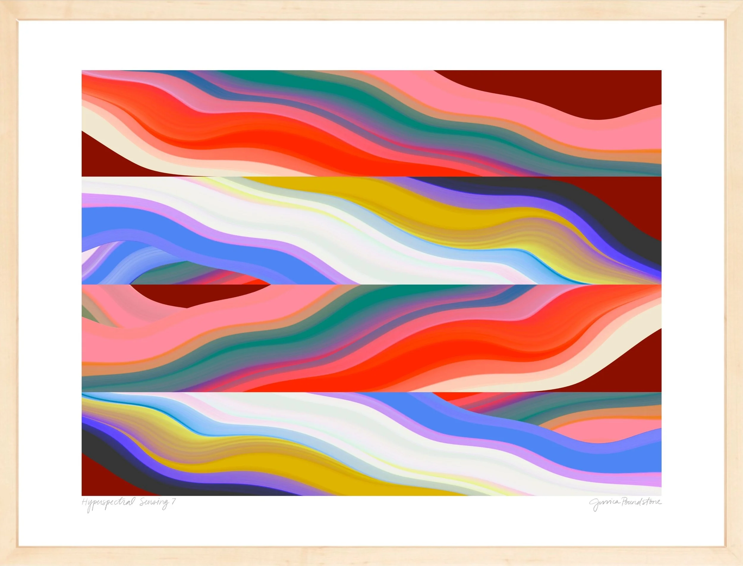 Hyperspectral Sensing 7 - Natural Wood Frame - Jessica Poundstone.jpg
