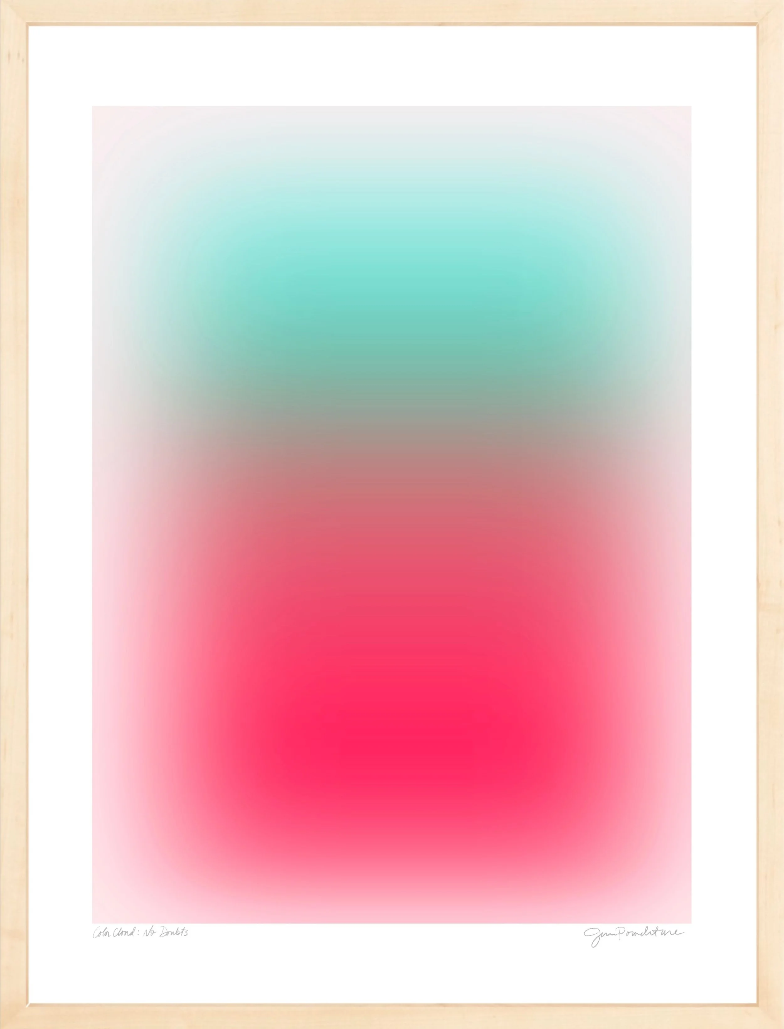 Limited Edition - Color Cloud - No Doubts - Natural Wood Frame - Jessica Poundtone.jpg