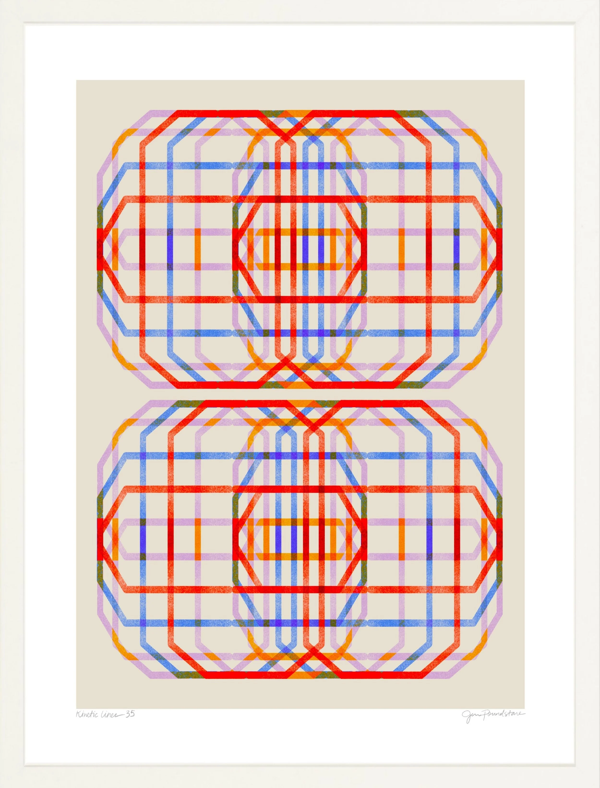 Kinetic Lines 35 - White Gallery Frame - Jessica Poundstone.jpg