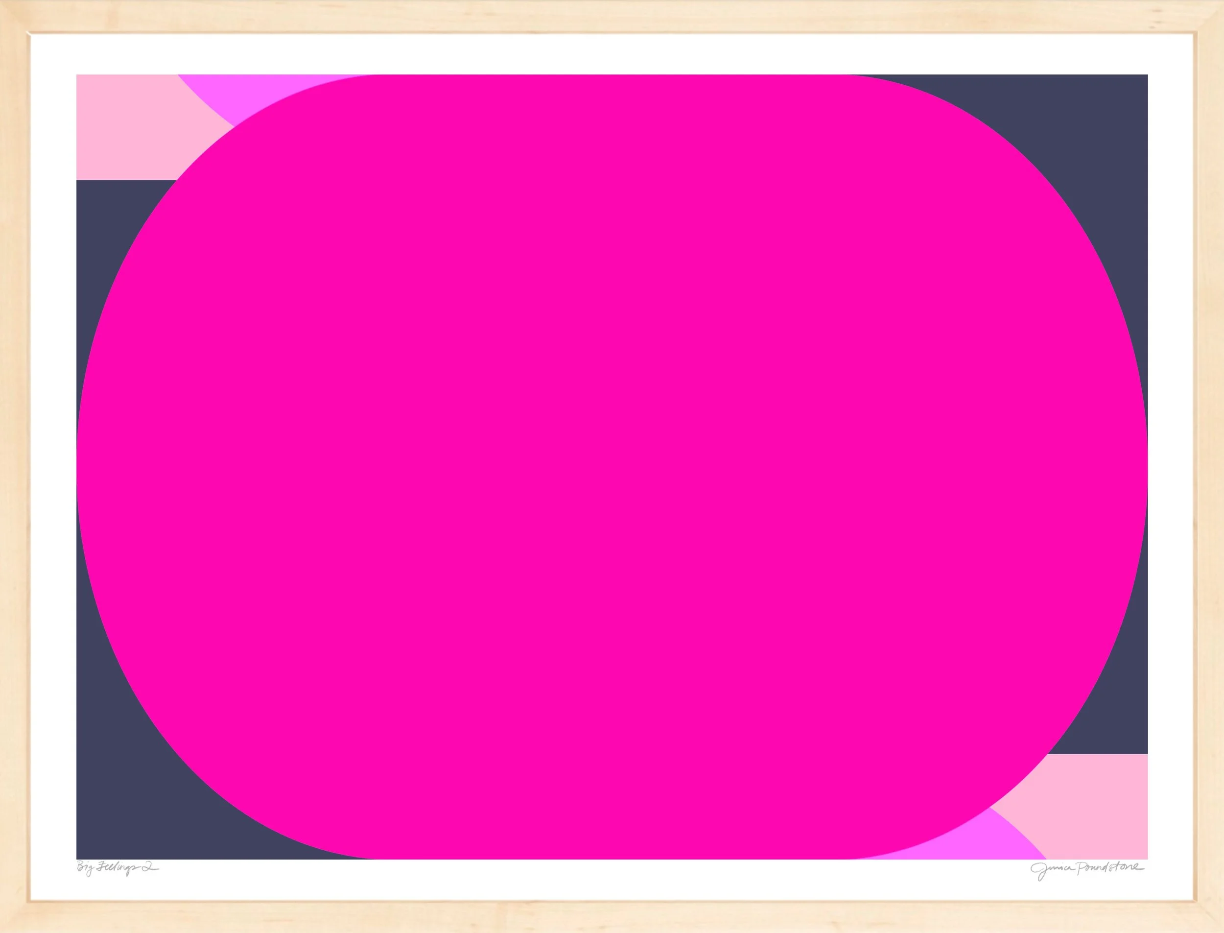 Big Feelings 2 - Natural Wood Gallery Frame - Jessica Poundstone.jpg