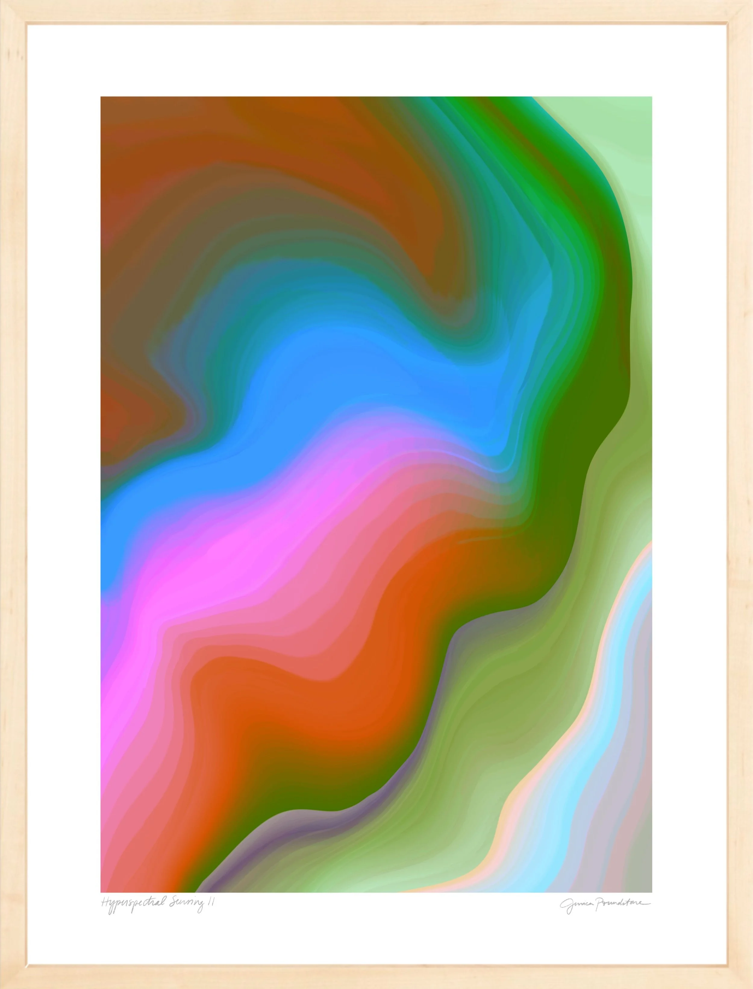 Hyperspectral Sensing 11 - Natural Wood Frame - Jessica Poundstone.jpg