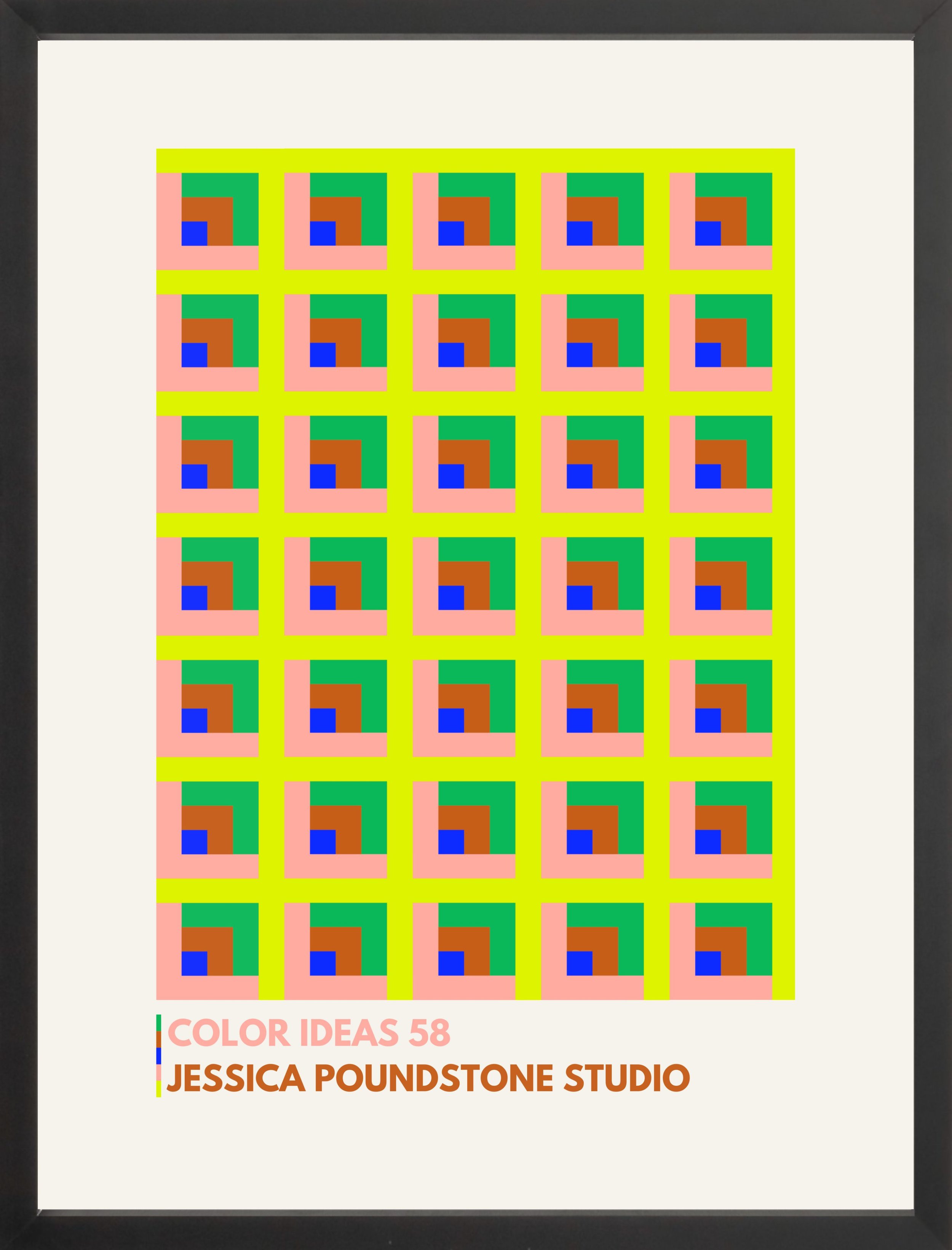Color Ideas 58 Poster - Black Gallery Frame - Jessica Poundstone Studio.jpg