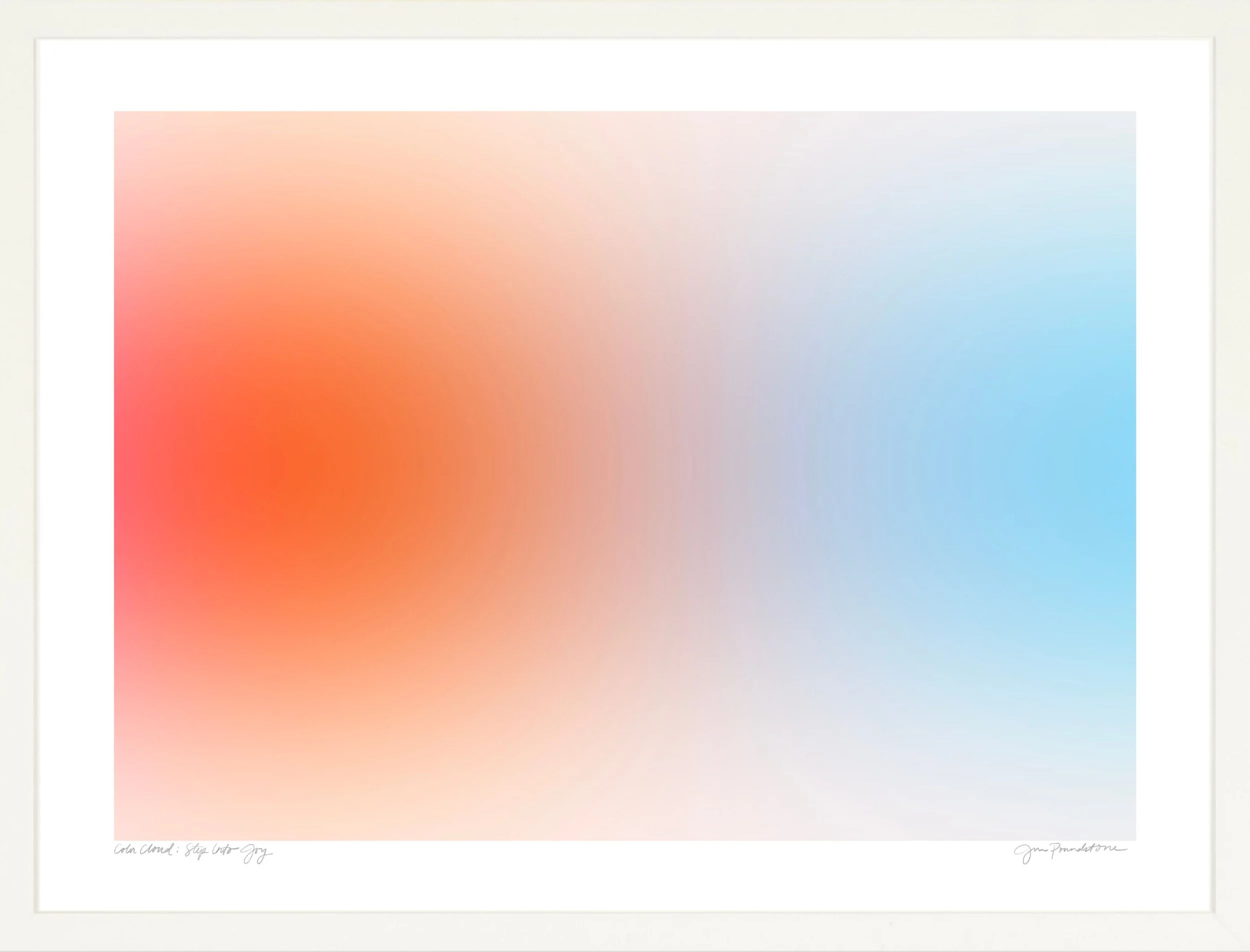 Color Cloud - Step Into Joy - White Gallery Frame - Jessica Poundstone.jpg