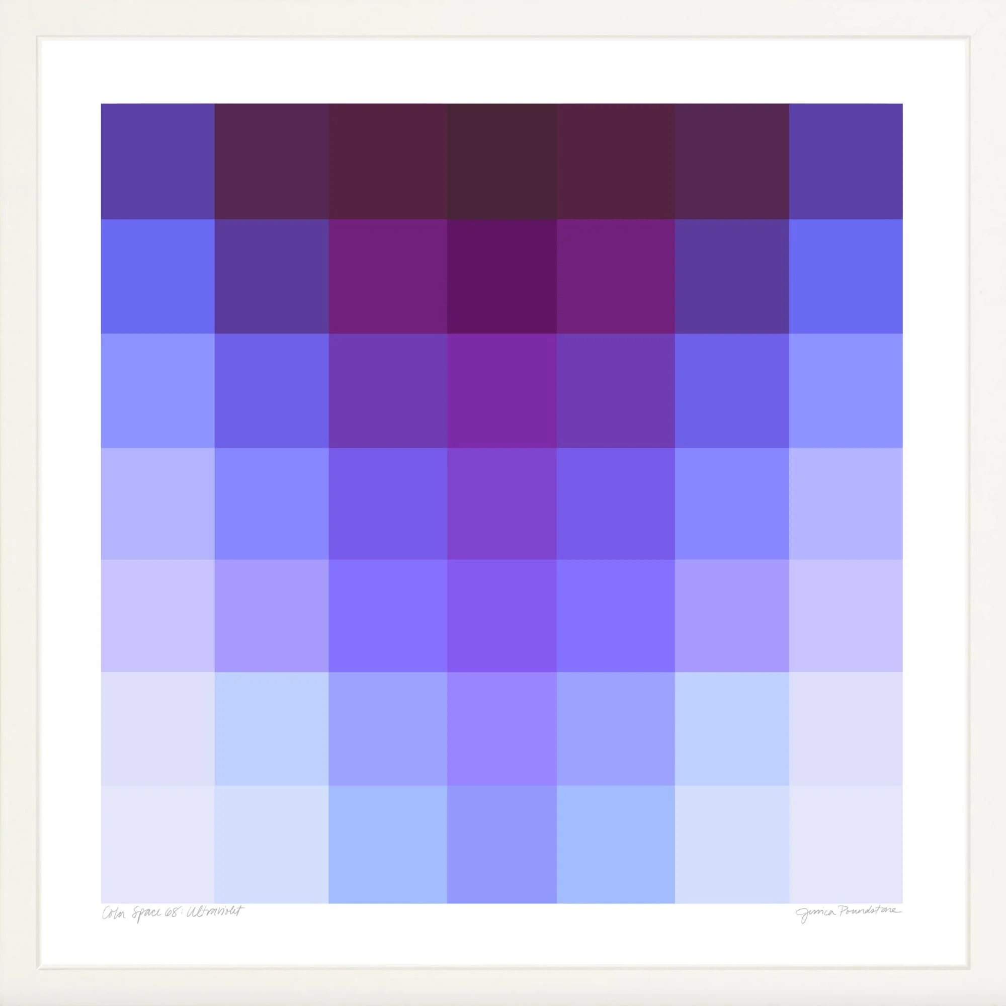 Color Space 68 - Ultraviolet - White Gallery Frame - Jessica Poundstone.jpg