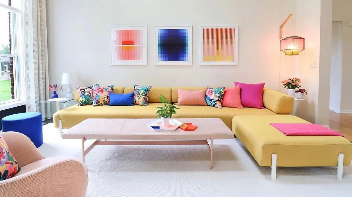 Clean, simple, bright: love! Thanks for including my work in this jewel, @spotlabdesign! 📸 by @riley_burge All of these pieces are available on my site www.jessicapoundstone.com if you need these vibes in your life 💖
.
.
.
.
.
.
.
#livingroominspir