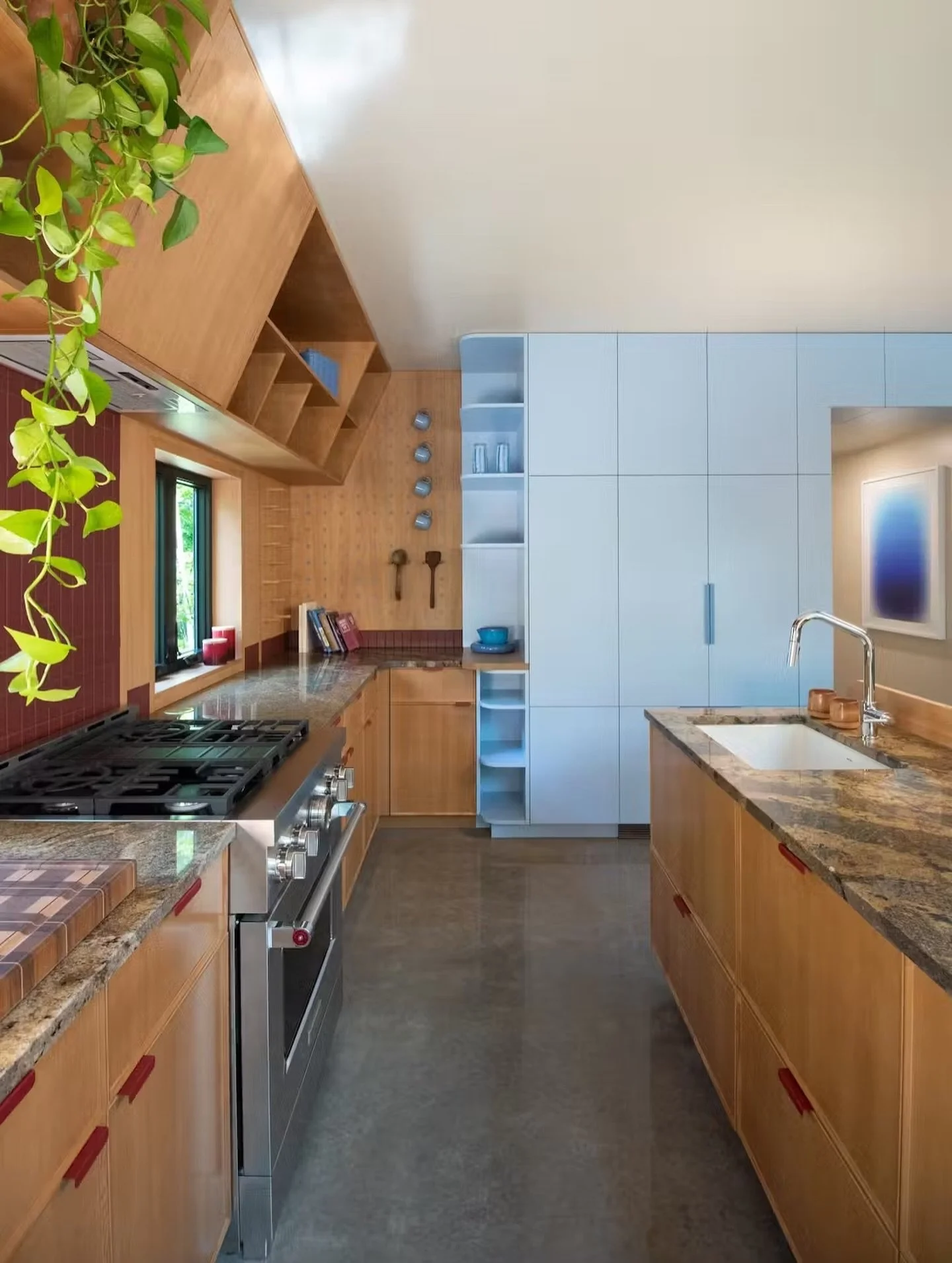 Gorgeous work from @spotlabdesign that includes &ldquo;Color Cloud: It&rsquo;s Right There For You&rdquo; (on the right - available on my site!) was featured in @dwellmagazine written by @willallstetter (photo courtesy SpotLab, 📸 by @riley_burge ✨🙏