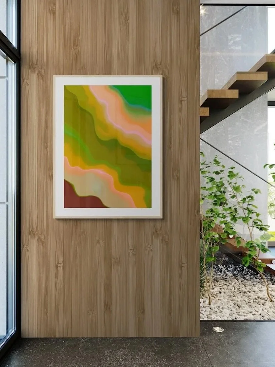 [NEW: Hyperspectral Sensing 18 available at jessicapoundstone.com 💚] The pieces in this series borrow the visual language of electromagnetic and hyperspectral (can&rsquo;t be seen with human eyes) imaging to remind us that many things are very real 