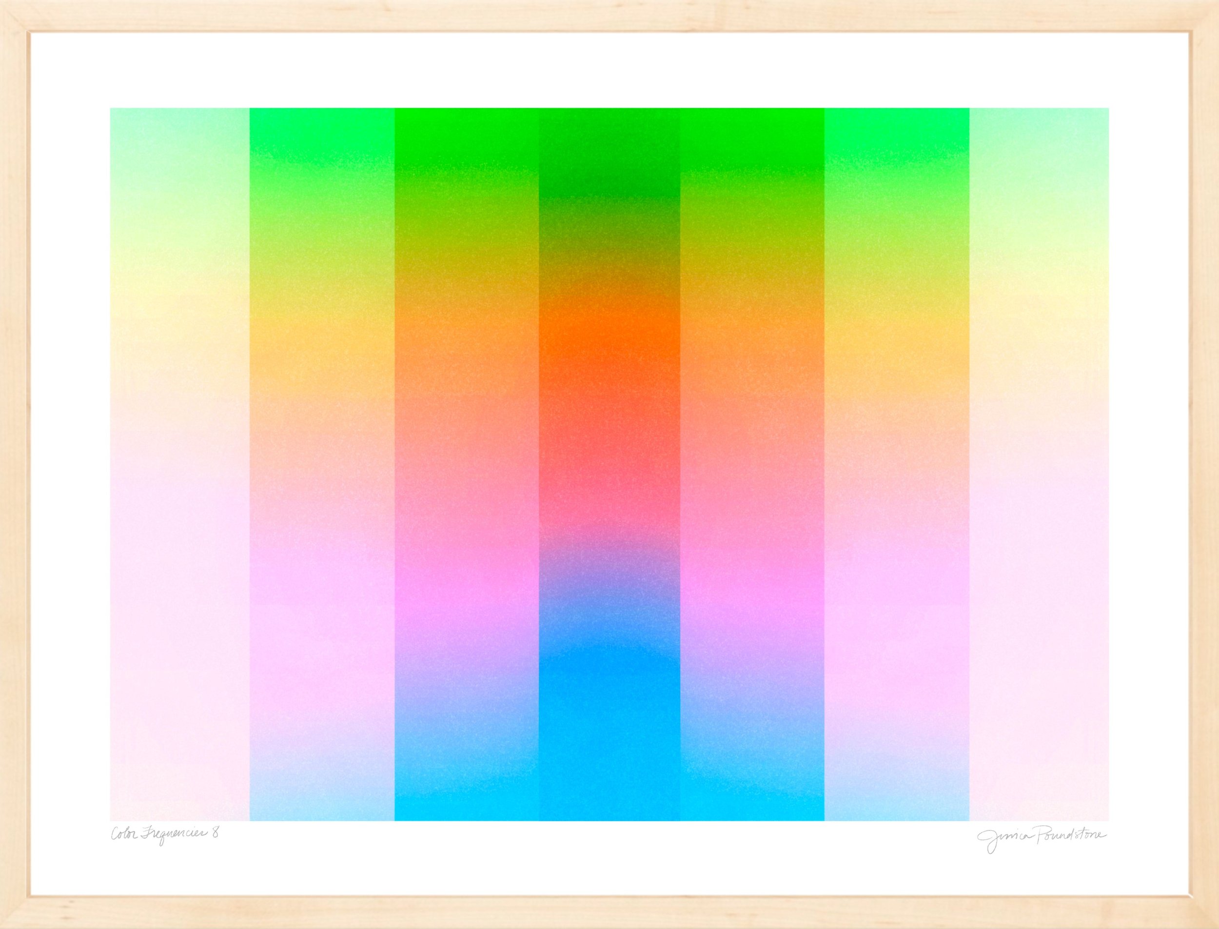 Color Frequencies 7 - Natural Wood Gallery Frame - Jessica Poundstone.jpg