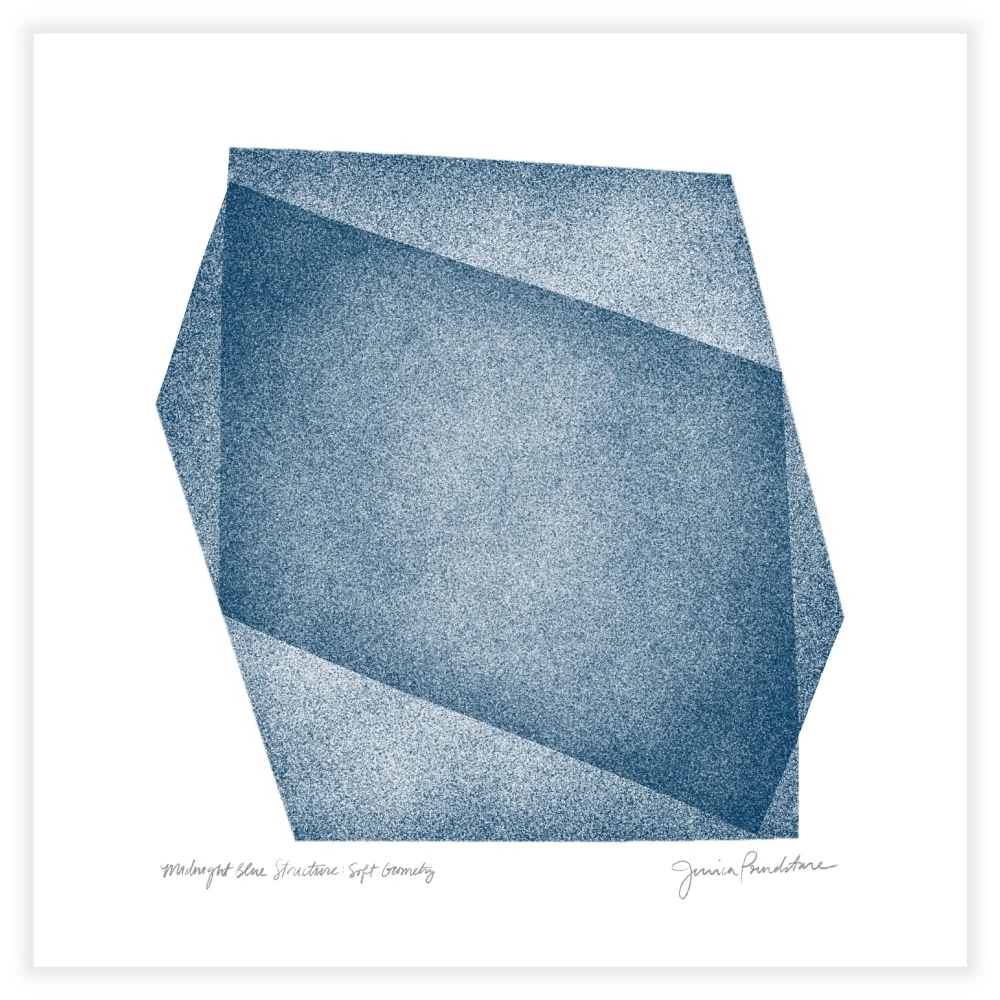 Soft Geometry - Midnight Blue Structure - On Paper.jpg