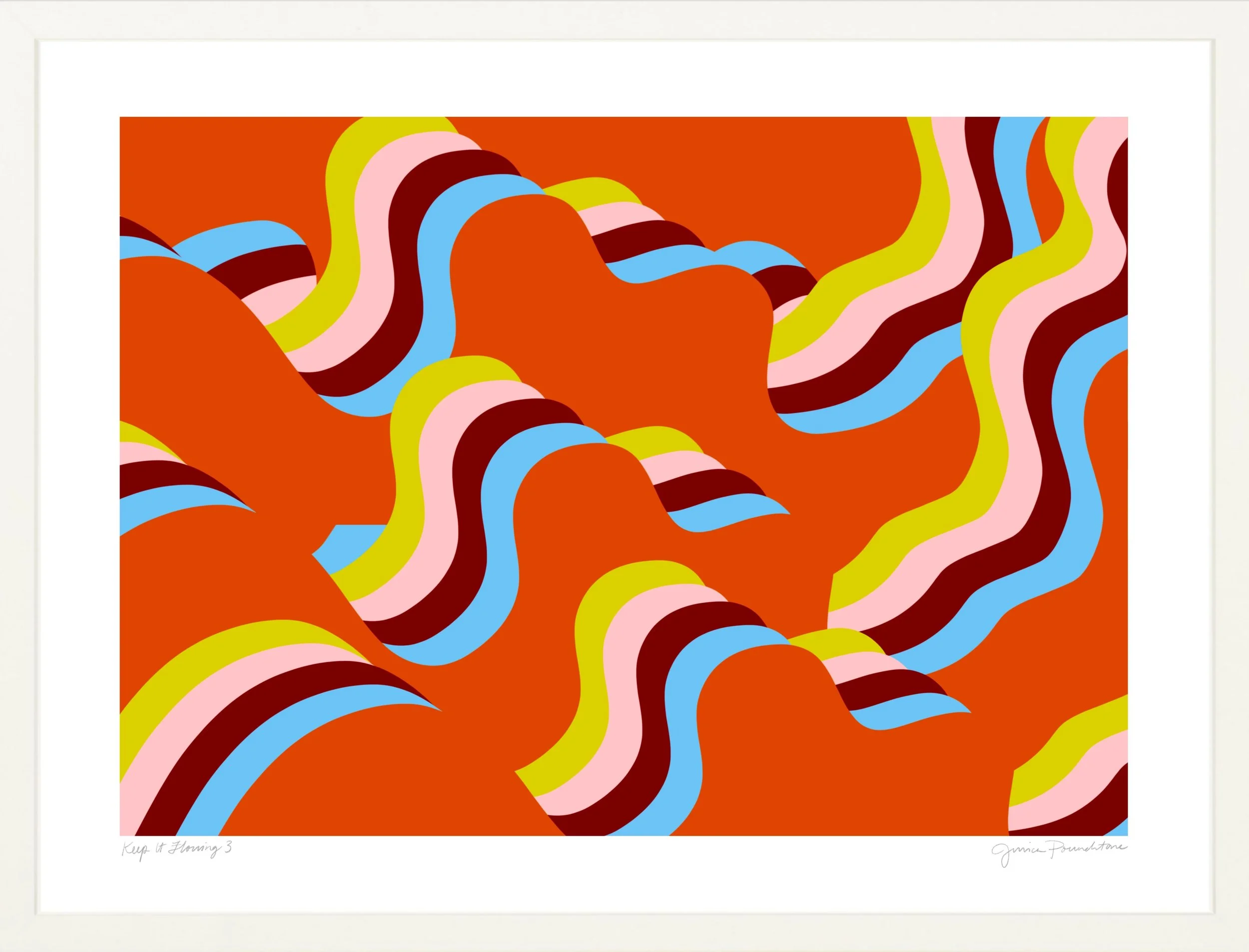 Keep It Flowing 3 - White Gallery Frame - Jessica Poundstone.jpg