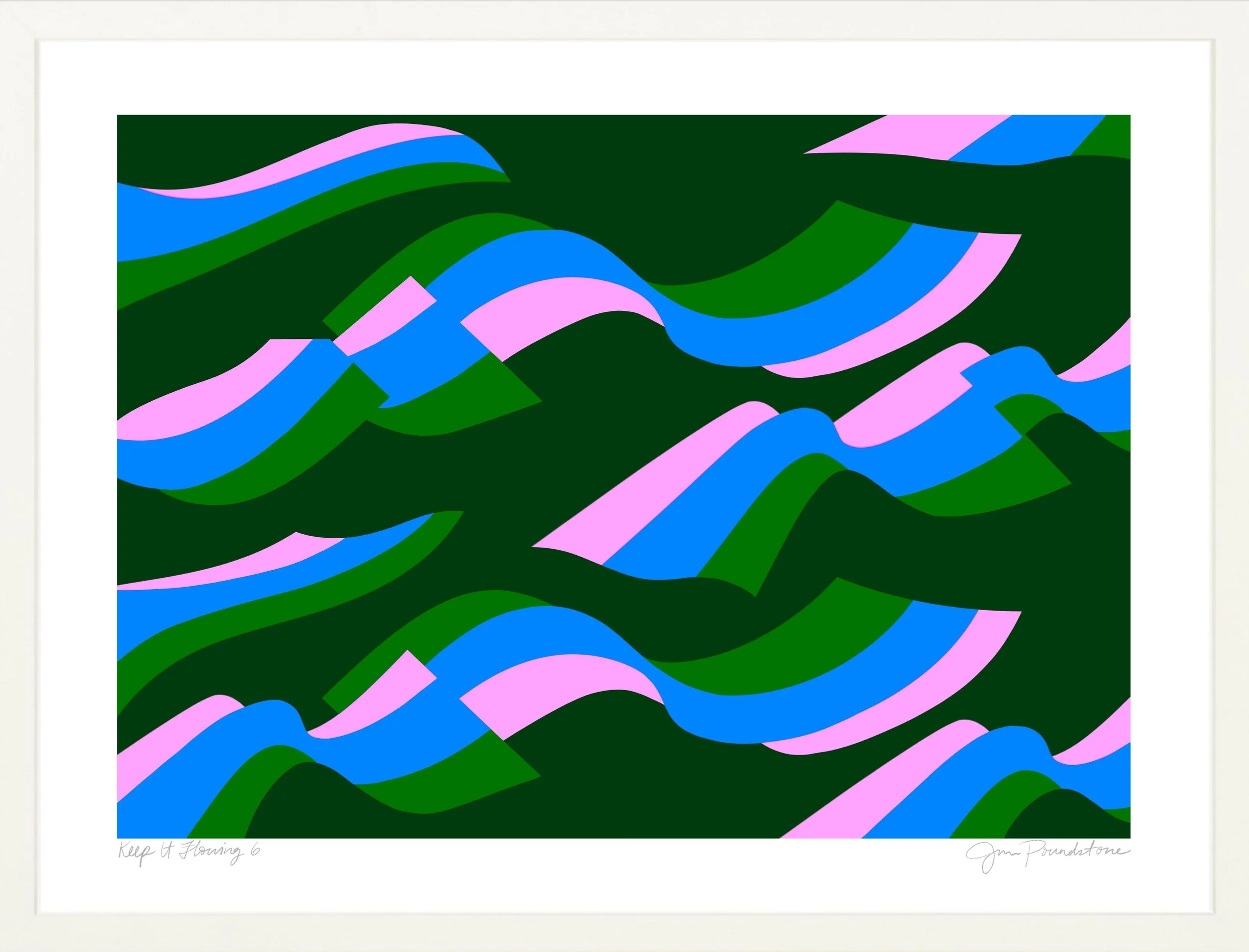 Keep It Flowing 6- White Gallery Frame - Jessica Poundstone.jpg