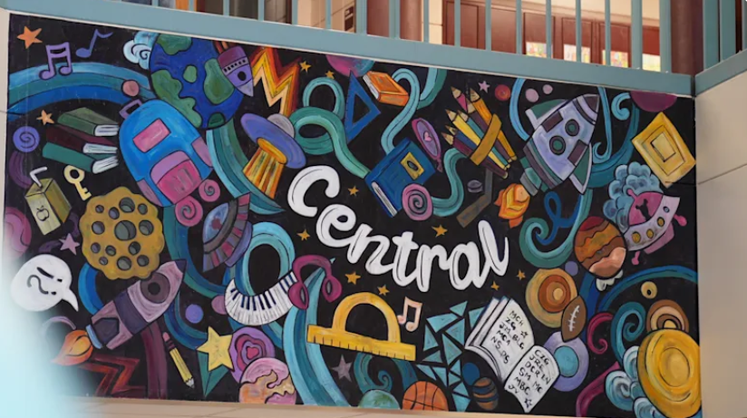Photo of mural in Richard R. Green Central Park Elementary