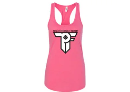 Women's Racerback Tank (Too Hot For TV Pink)