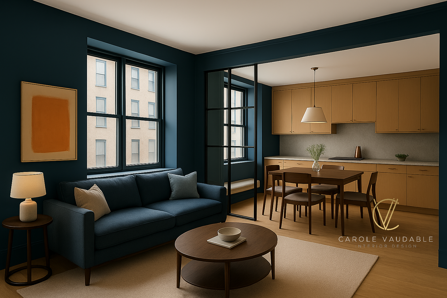 Carole Vaudable Interior Design _Tribeca Kitchen Blue 2-logo.png