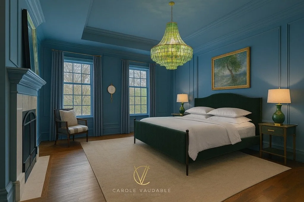 After ➡️ Before

Before: a standard guest room you pass through. 
After: the feeling of spending the night wrapped in blue sky. A space you&rsquo;ll remember, talk about and take pictures of because it feels like an experience, not just a room.

&Eac